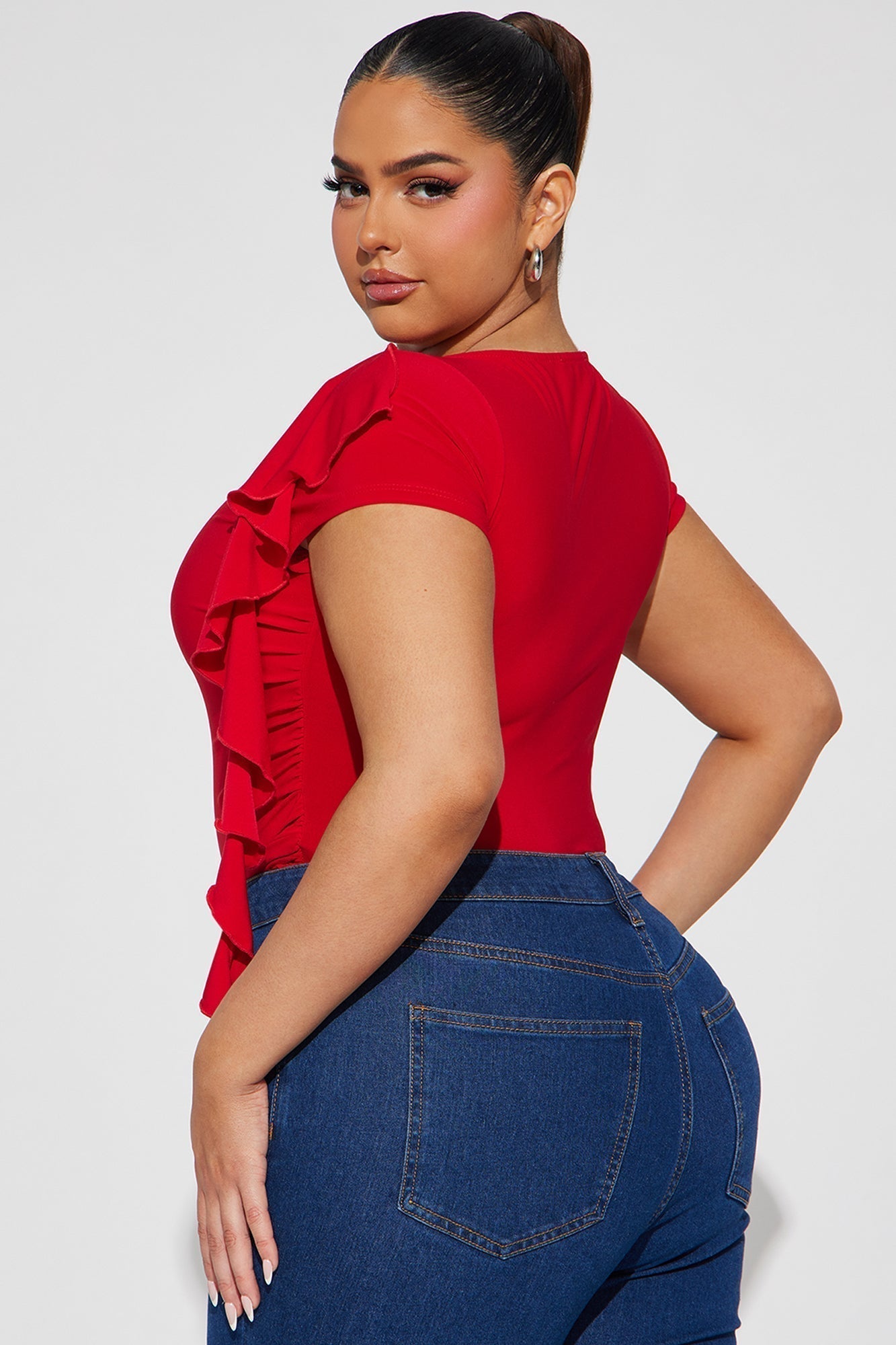 Foreign Love Bodysuit - Red