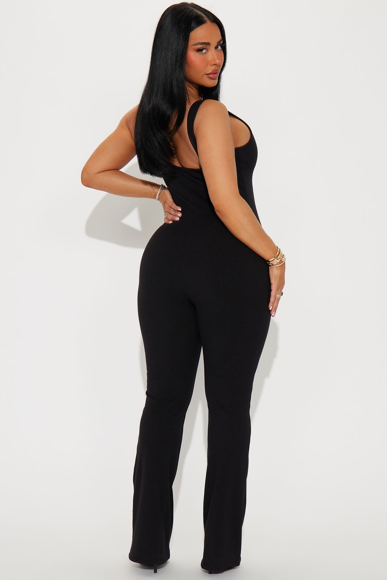 Bronte Heavy Ribbed Jumpsuit - Black