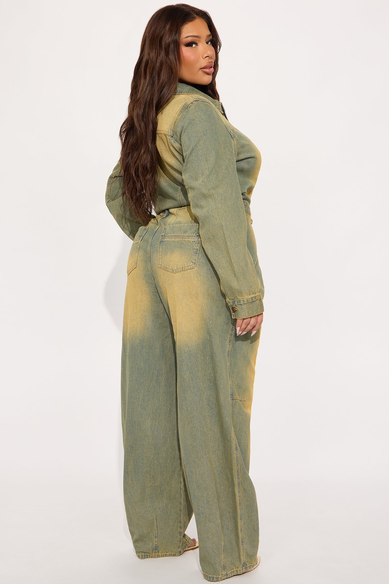Treat You Well Denim Jumpsuit - Vintage Wash