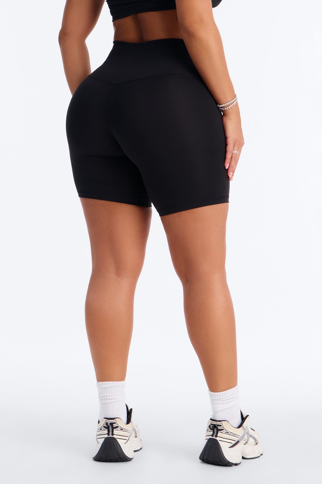 Myla Tricot Lounge Biker Shorts - Black