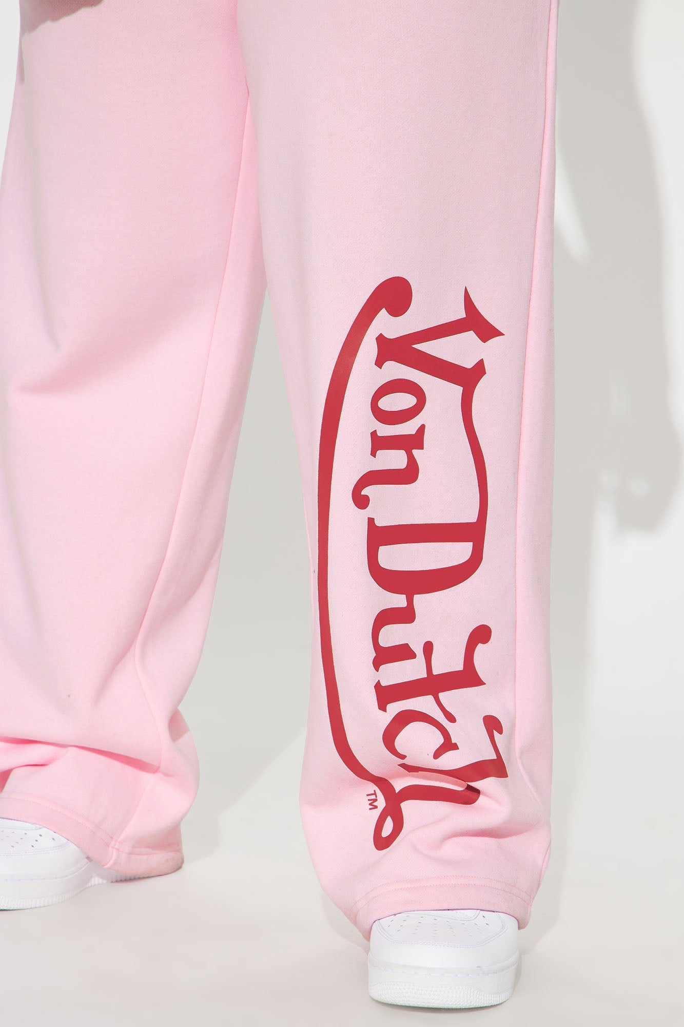 Von Dutch Wide Leg Pant - Light Pink