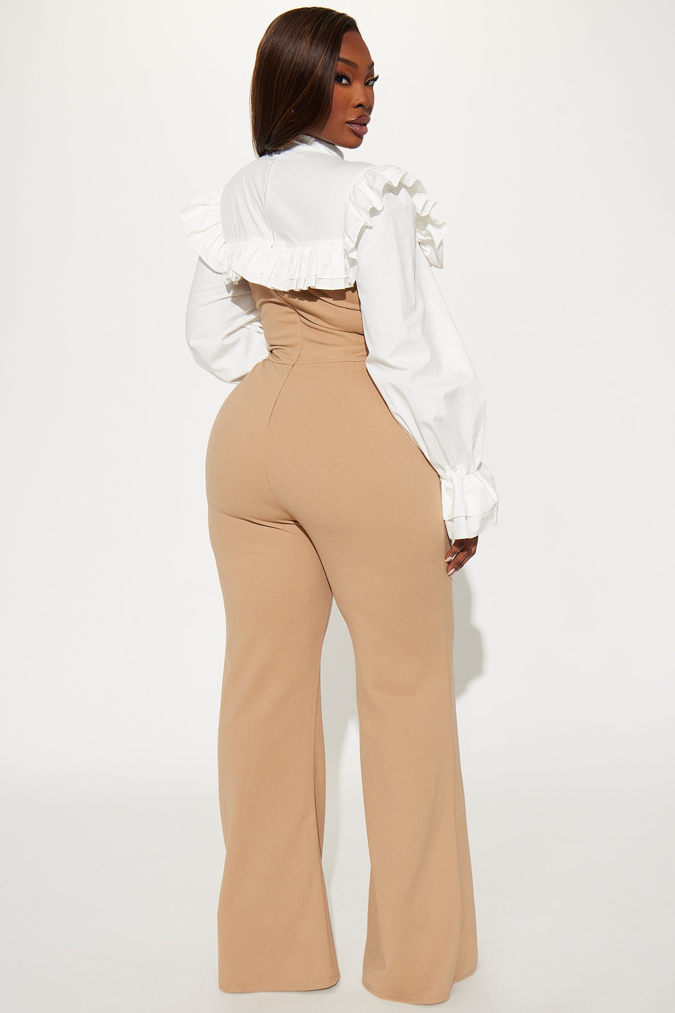 Setting Goals Jumpsuit - Taupe