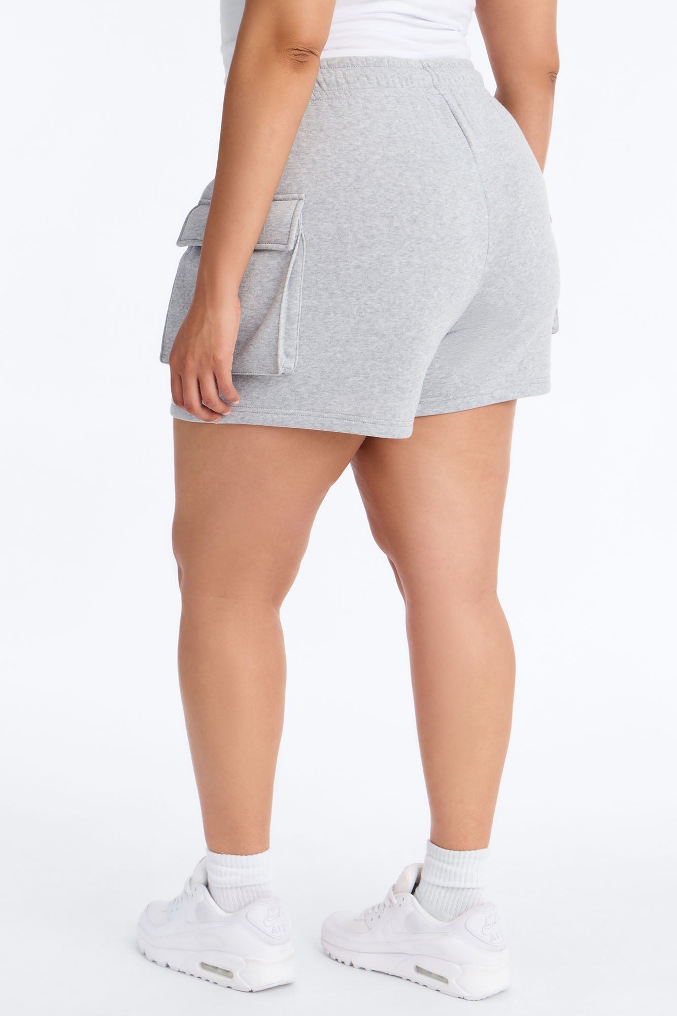Maya Cargo Lounge Short - Heather Grey