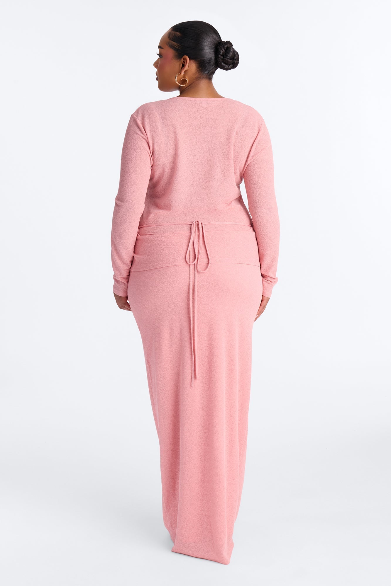 Sasha Button Up Maxi Dress - Pink