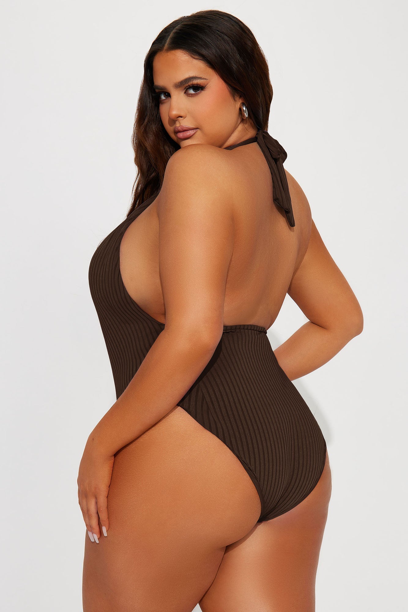 Andrea Halter 1 Piece Swimsuit - Chocolate