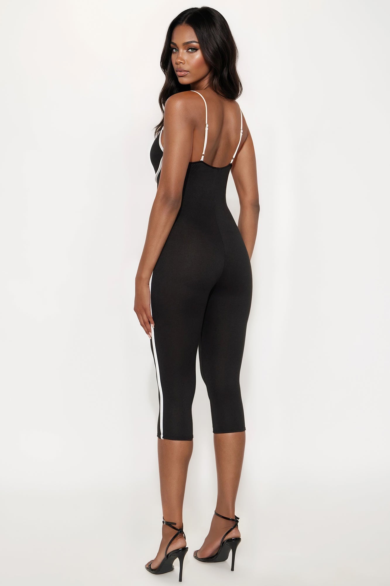 Stay Ready Capri Jumpsuit - Black