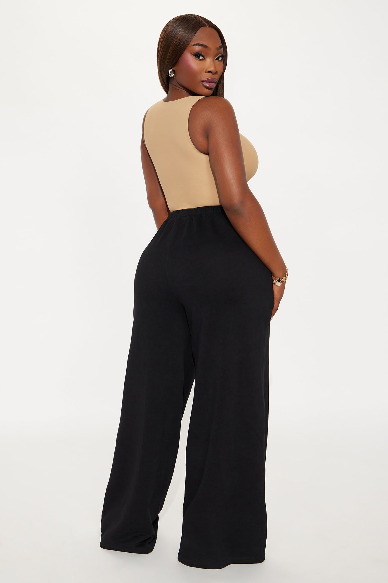 Second Skin Double Lined Zip Front Tank - Mocha