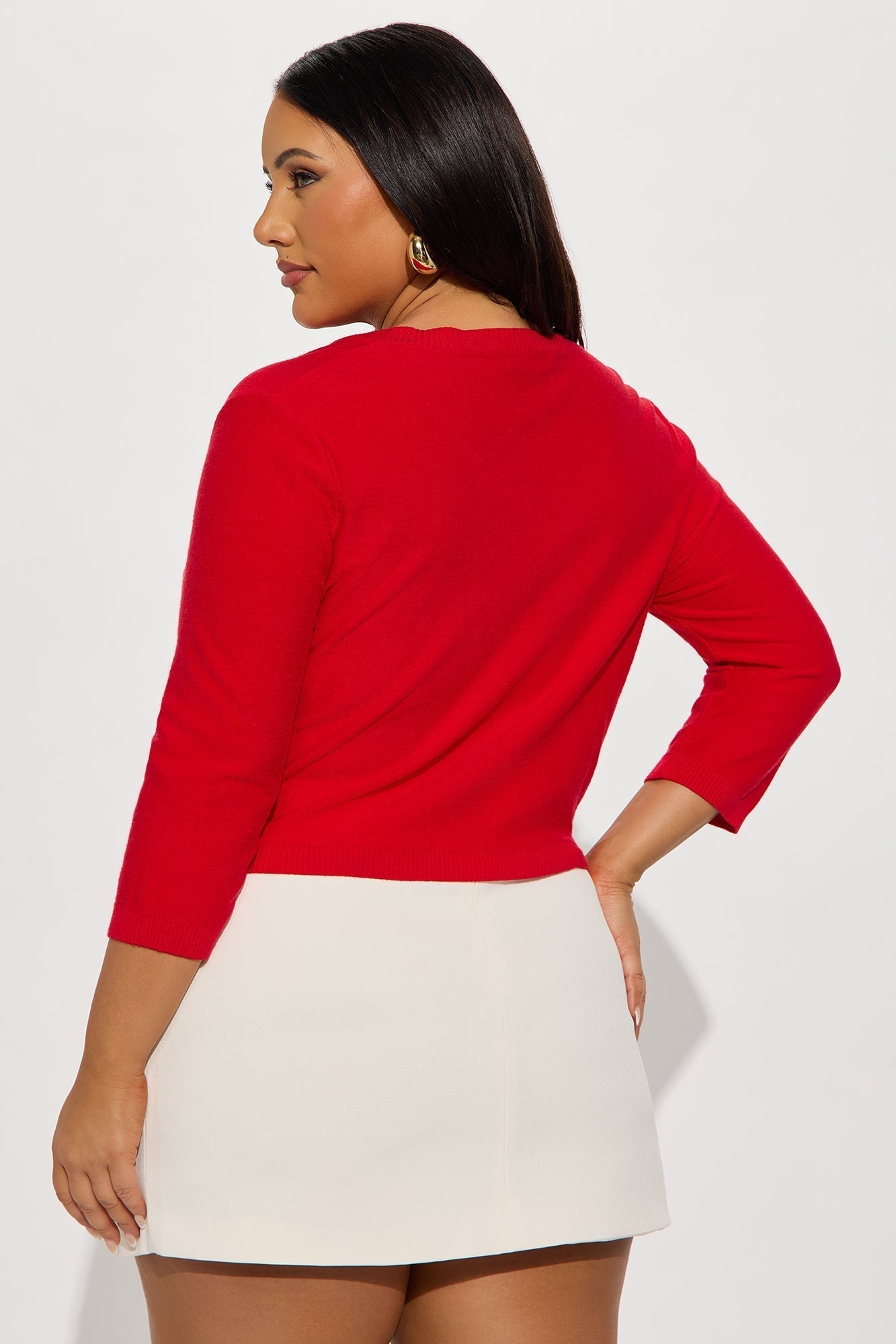 Never Difficult Cardigan - Red