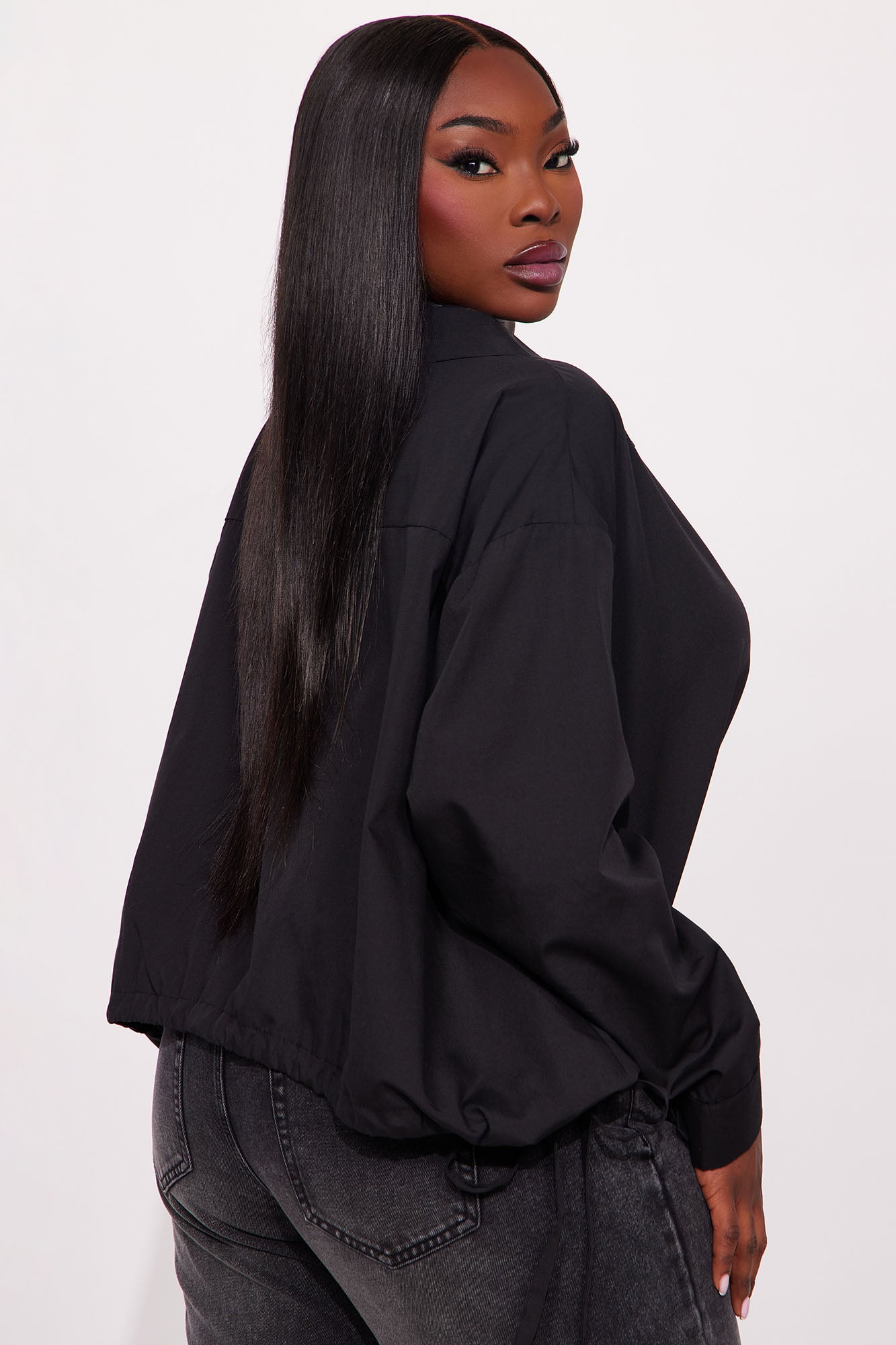 Perfect Illusion Poplin Shirt - Black