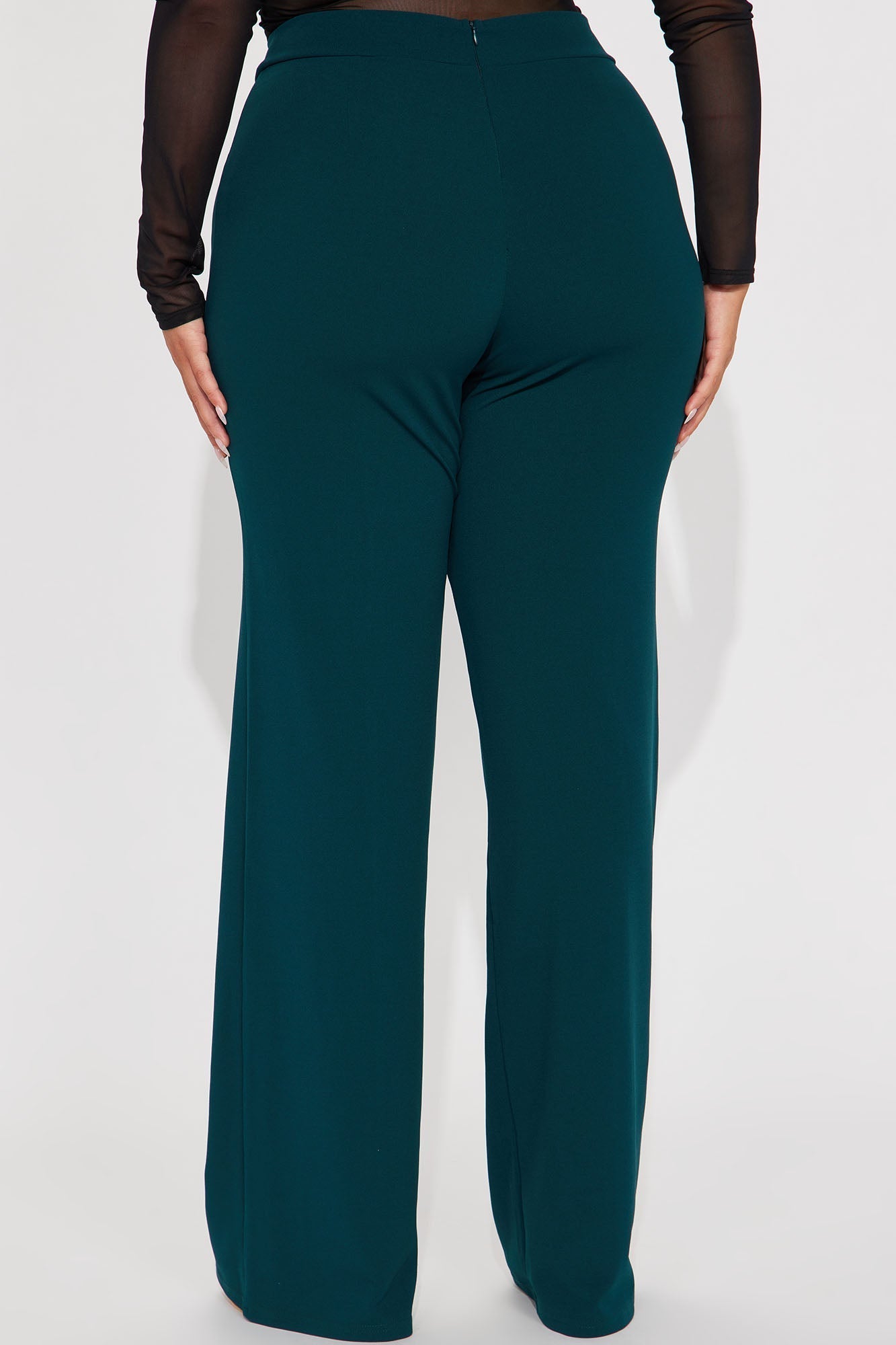Tall Victoria High Waisted Dress Pants - Hunter Green