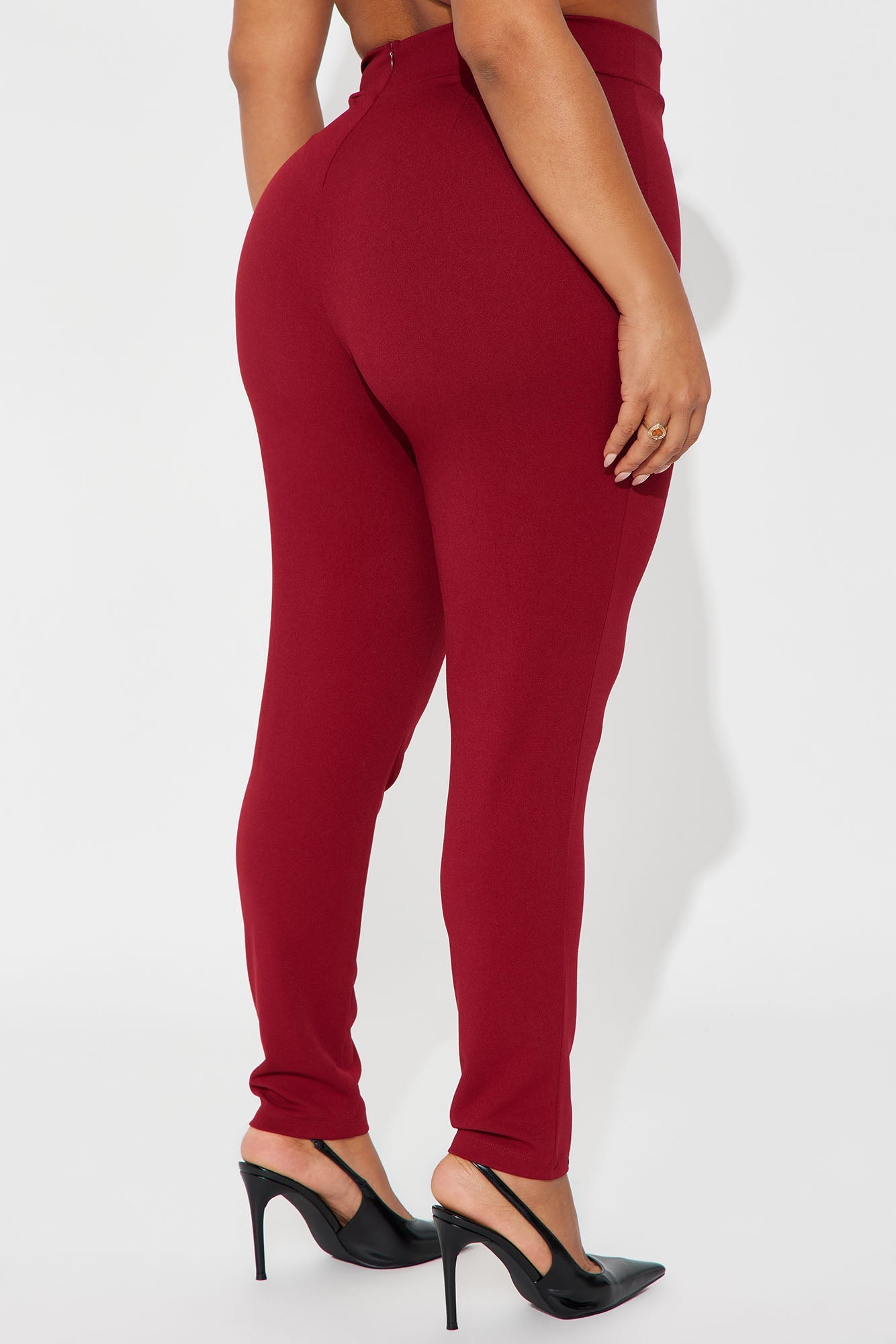 Vicky Skinny Pant - Burgundy