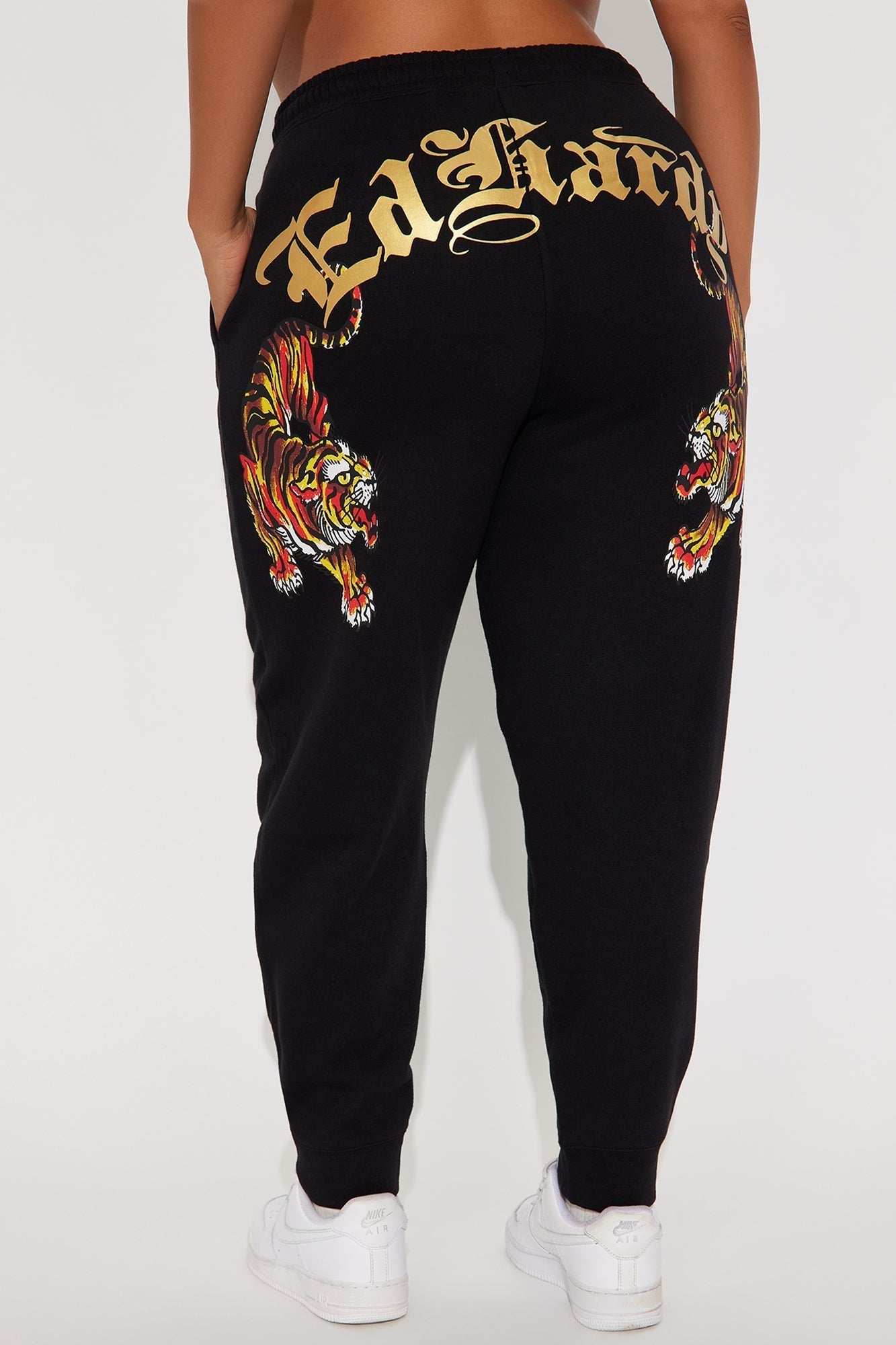 Ed Hardy Deja Vu Tiger Jogger - Black