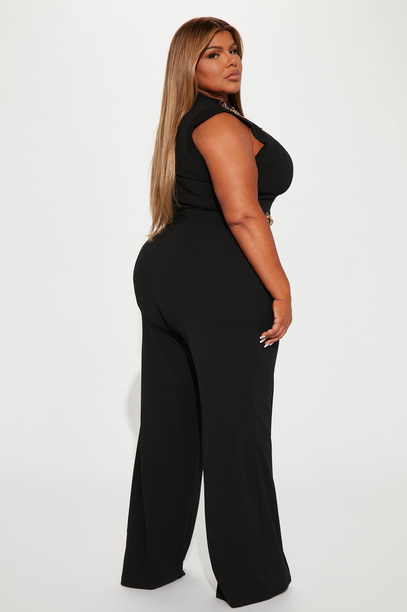 Miranda Chain Jumpsuit - Black