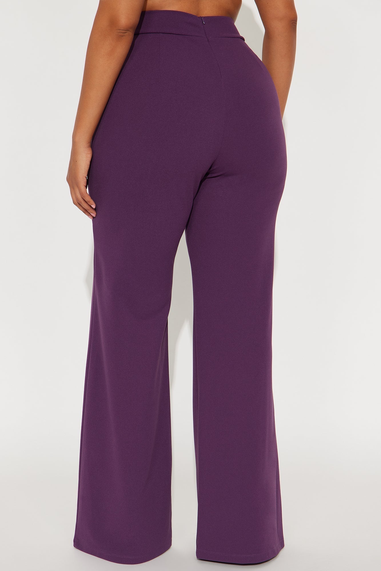 Tall Victoria High Waisted Dress Pants - Plum