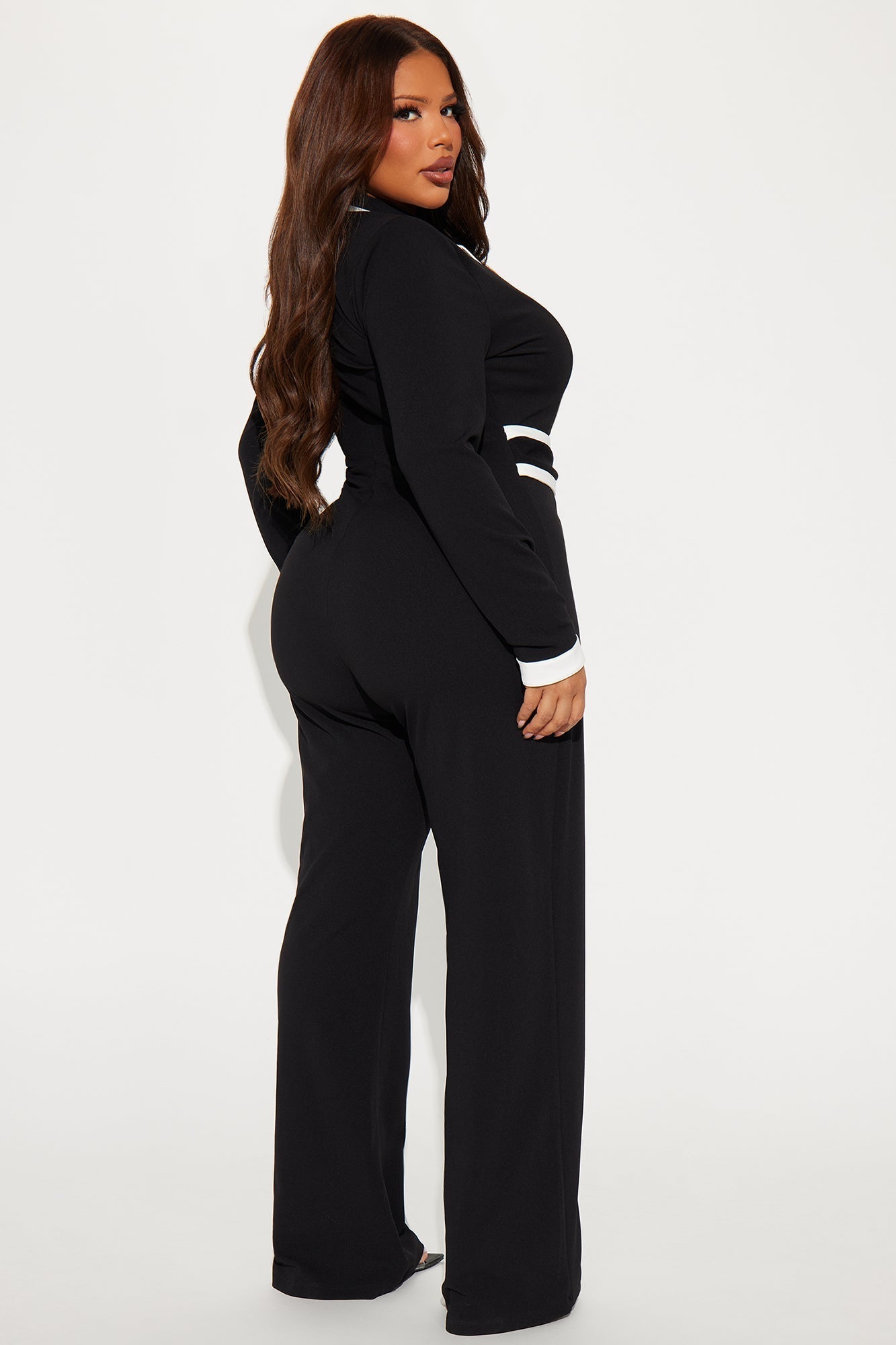 True Boss Long Sleeve Jumpsuit - Black