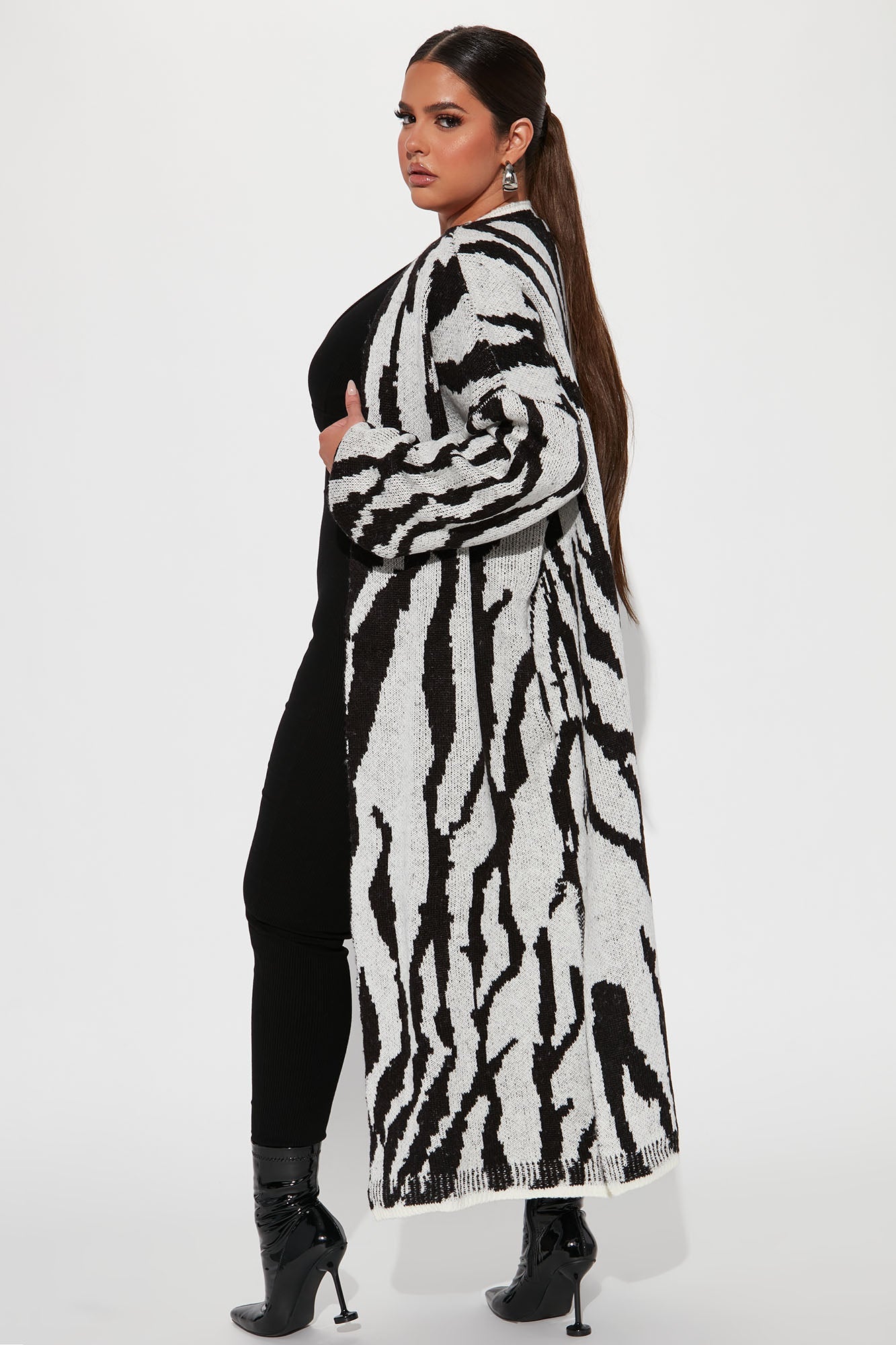 Dangerously Fierce Cardigan - Grey/combo