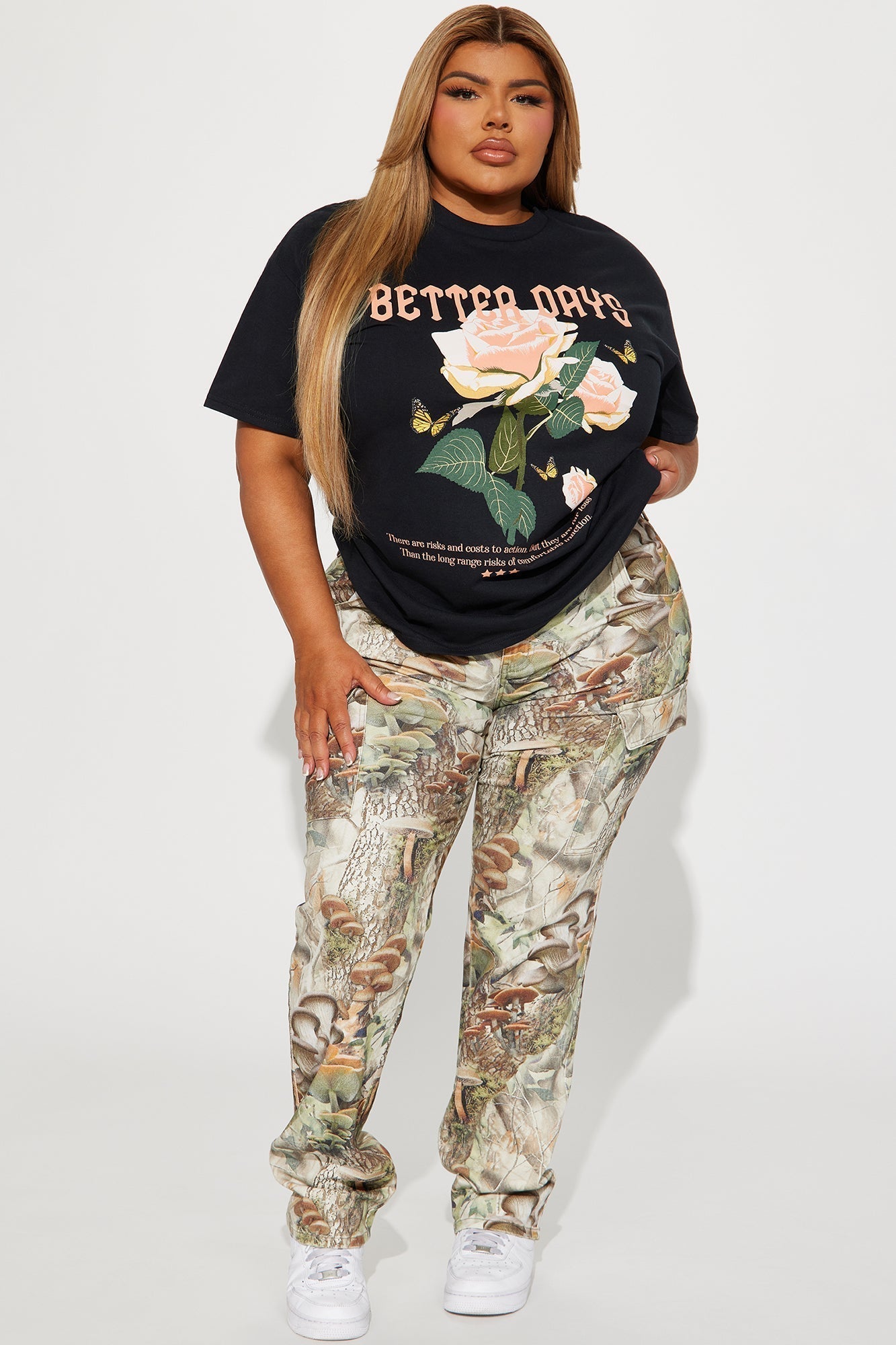 Better Days Rose Tshirt - Black