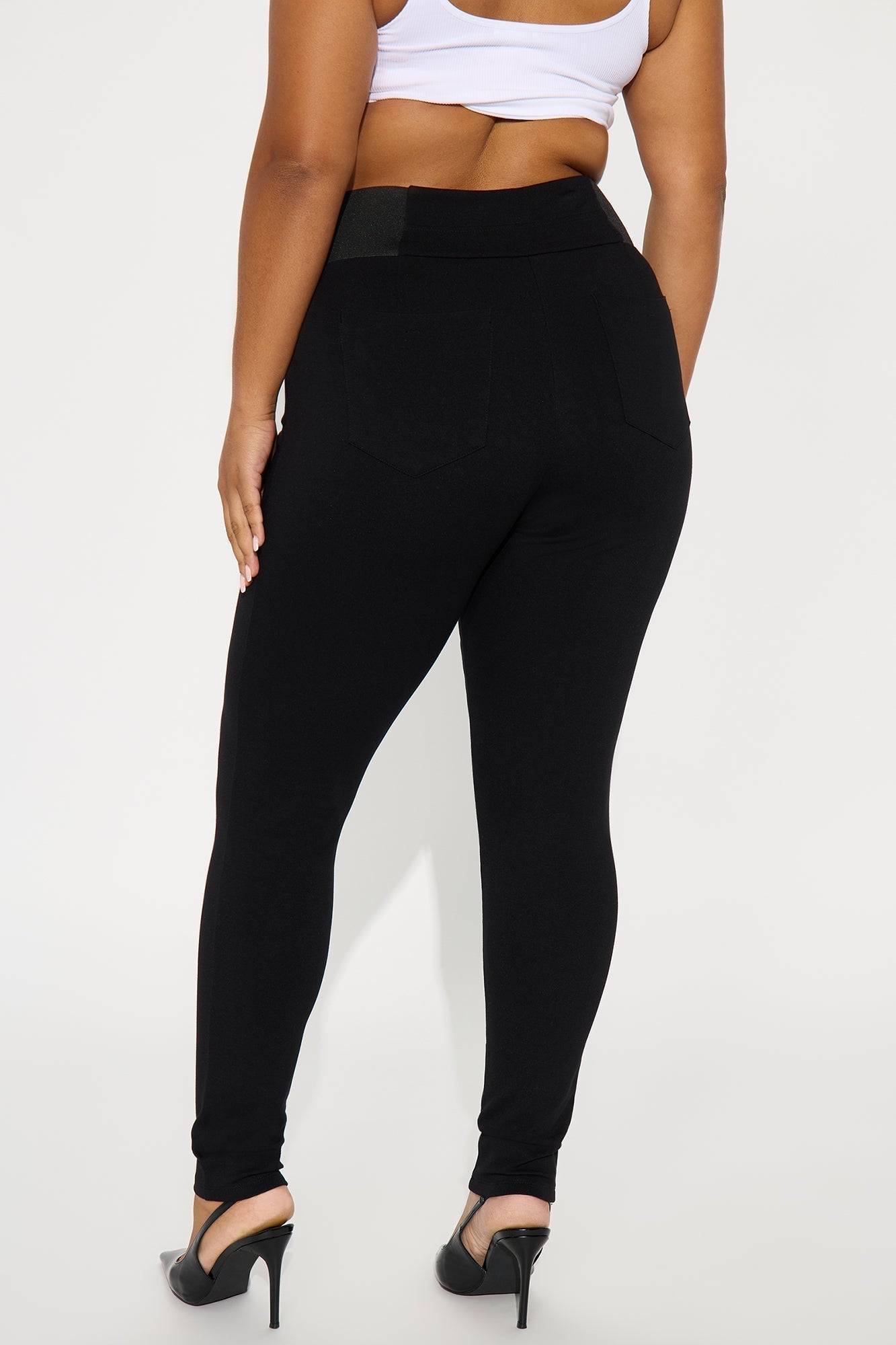 Gemma Ponte Leggings - Black