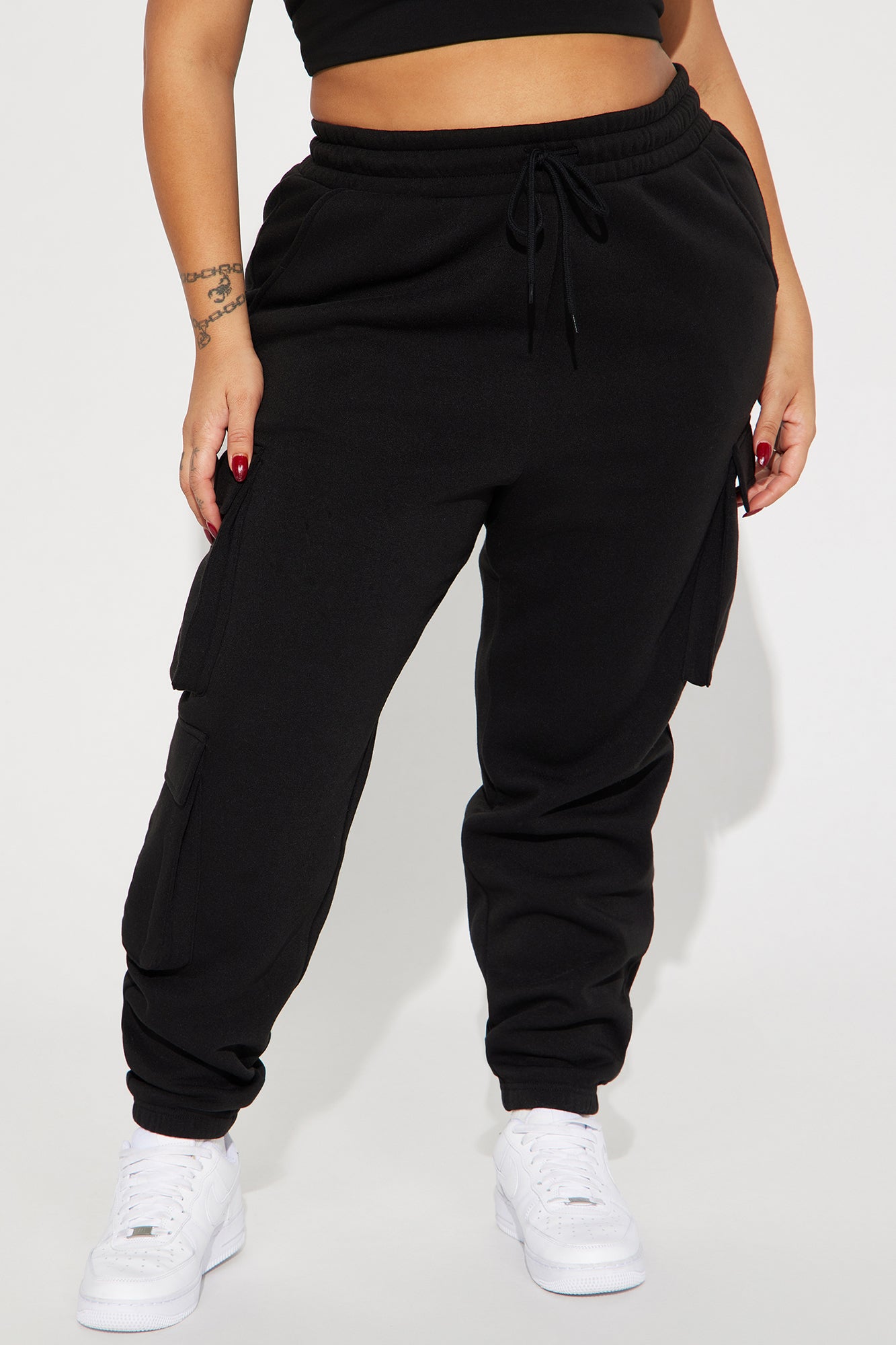Hazel Cargo Lounge Jogger - Black