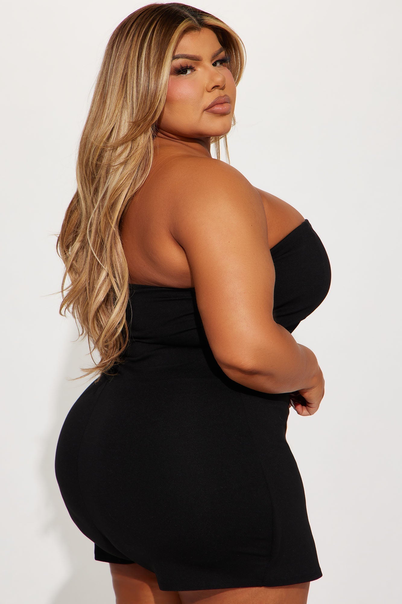Talk It Over Romper - Black