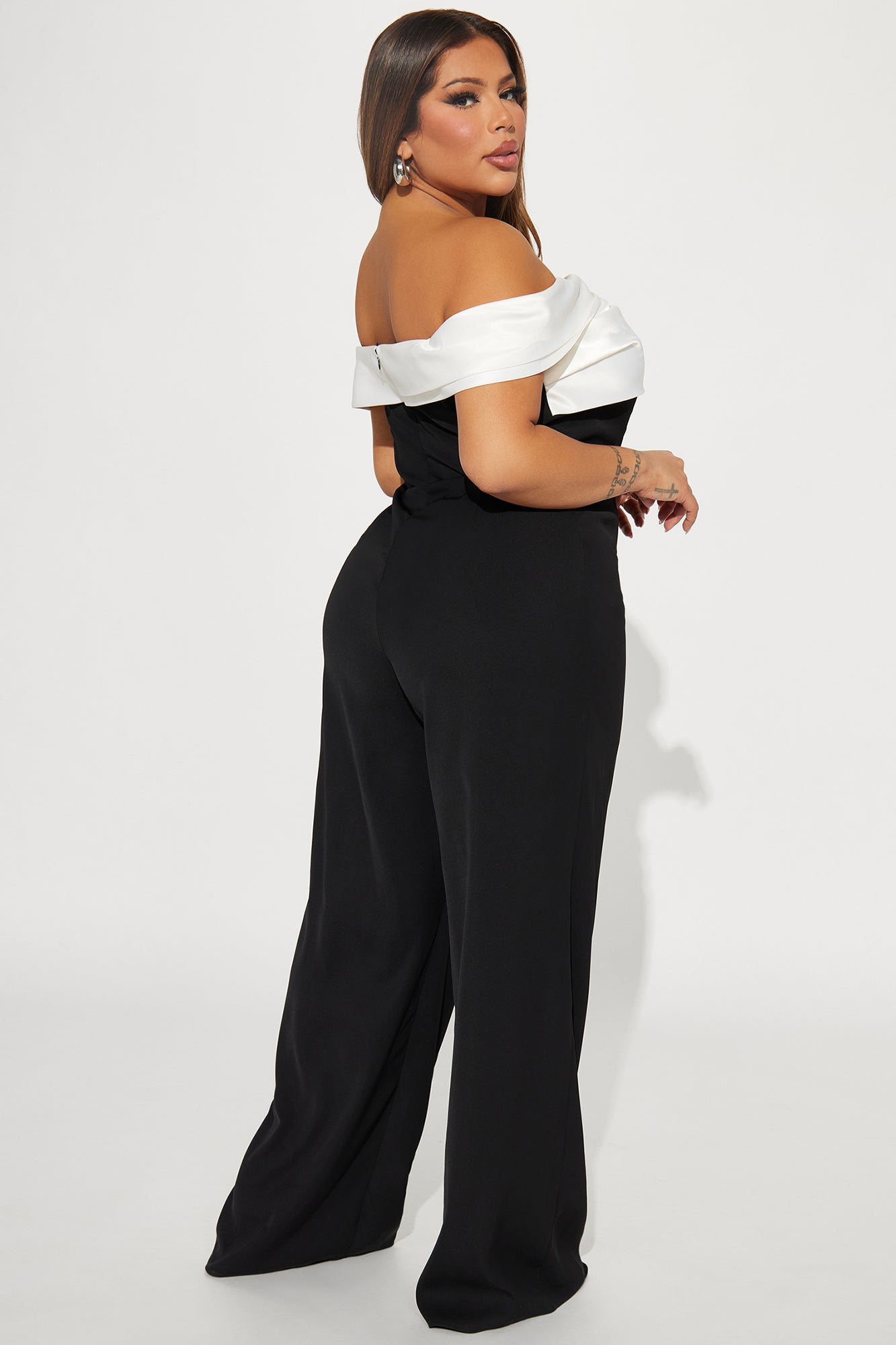 Be Yourself Jumpsuit - Black/White