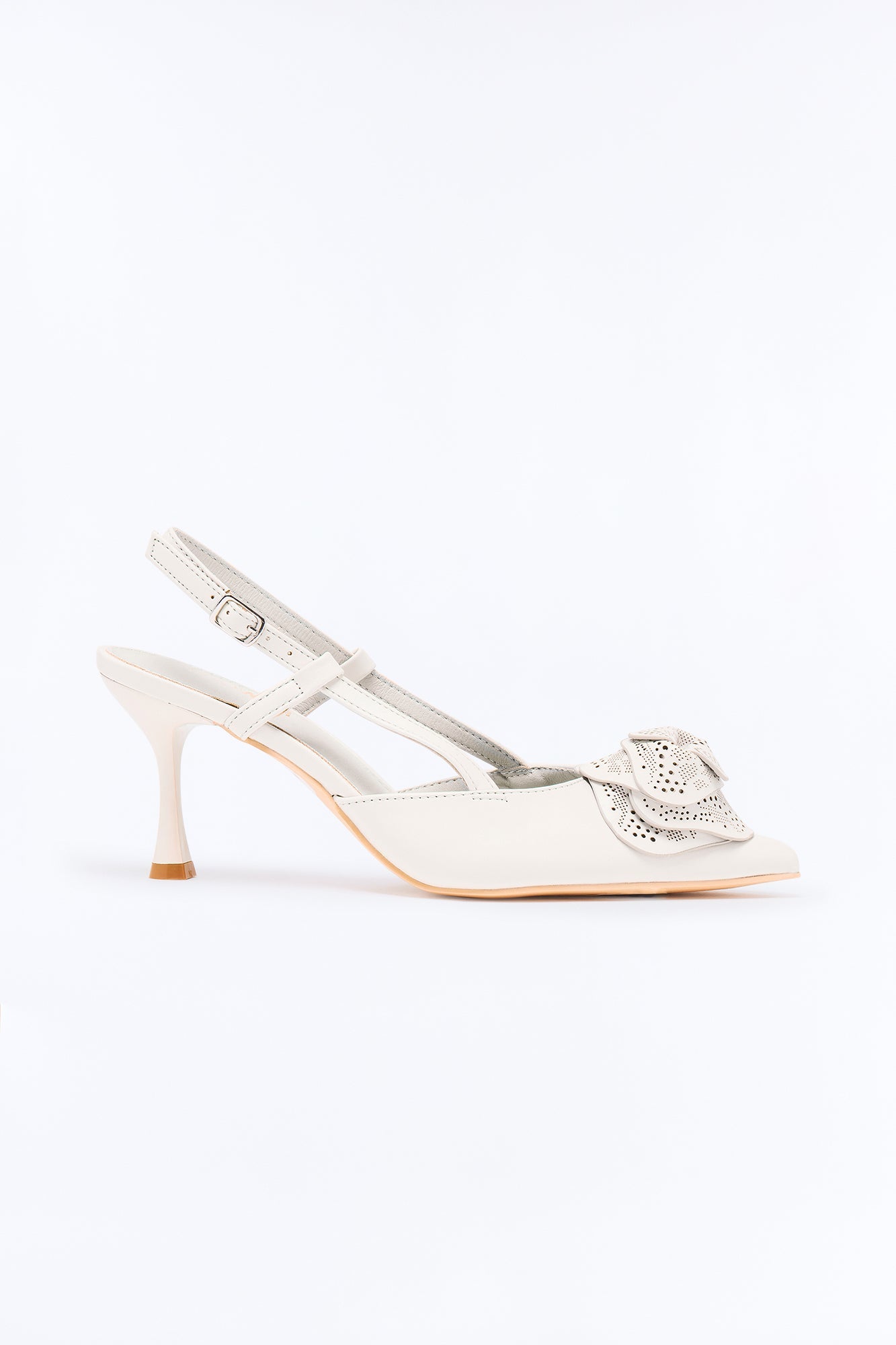 Allegra Floral SlingbackPumps - White