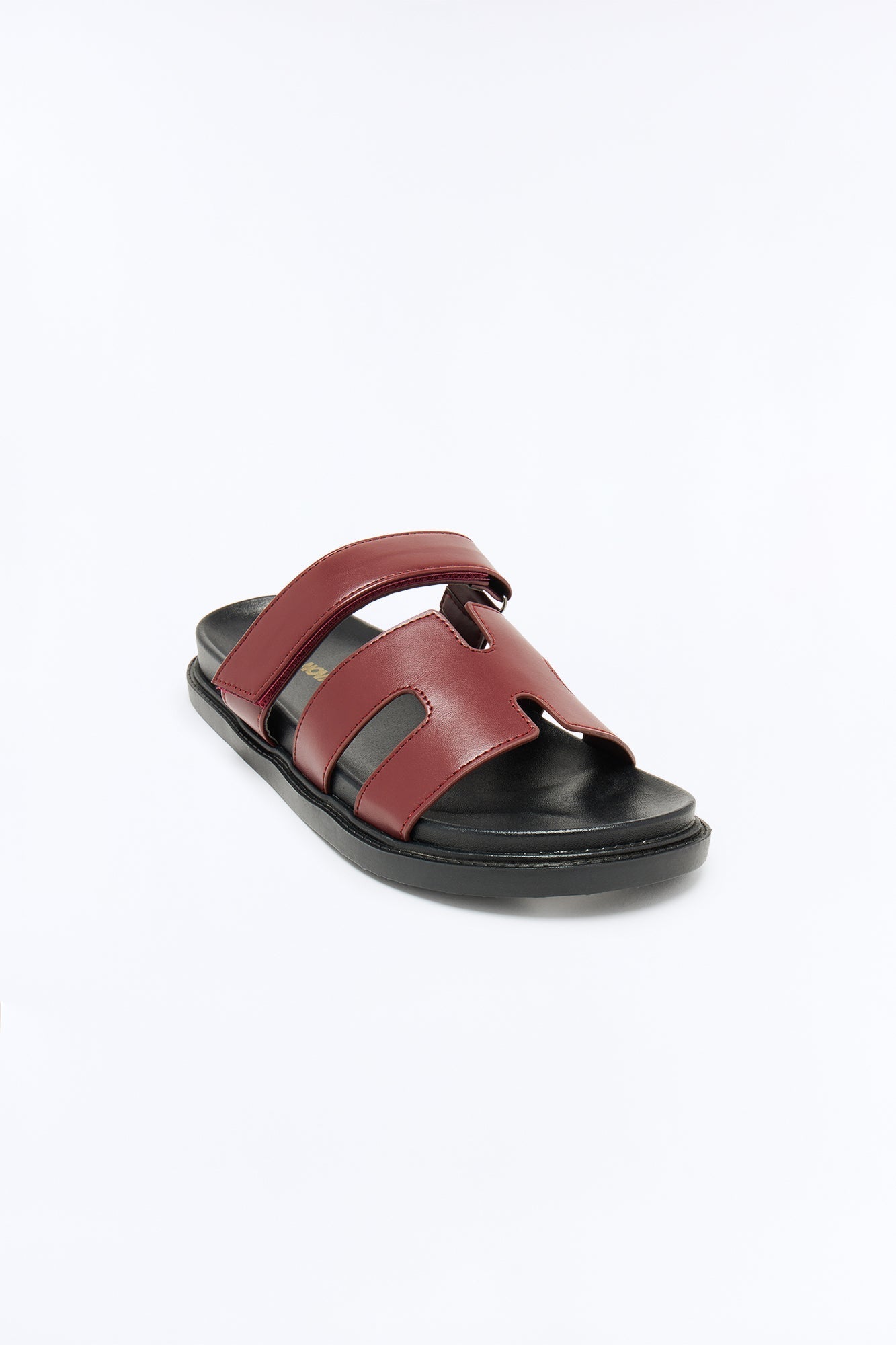 Agnes Flat Sandals - Burgundy