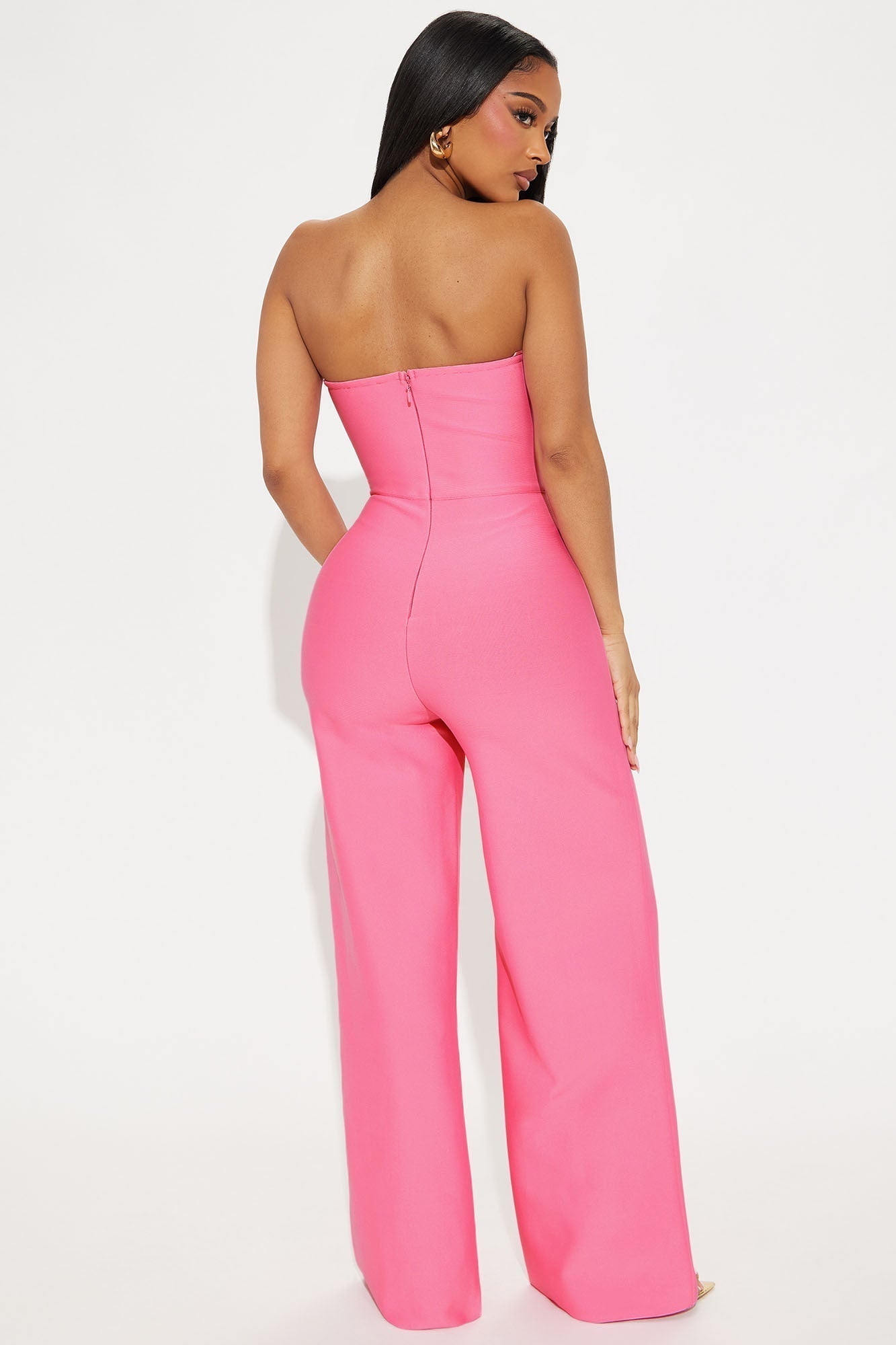 Someone To You Bandage Jumpsuit - Pink