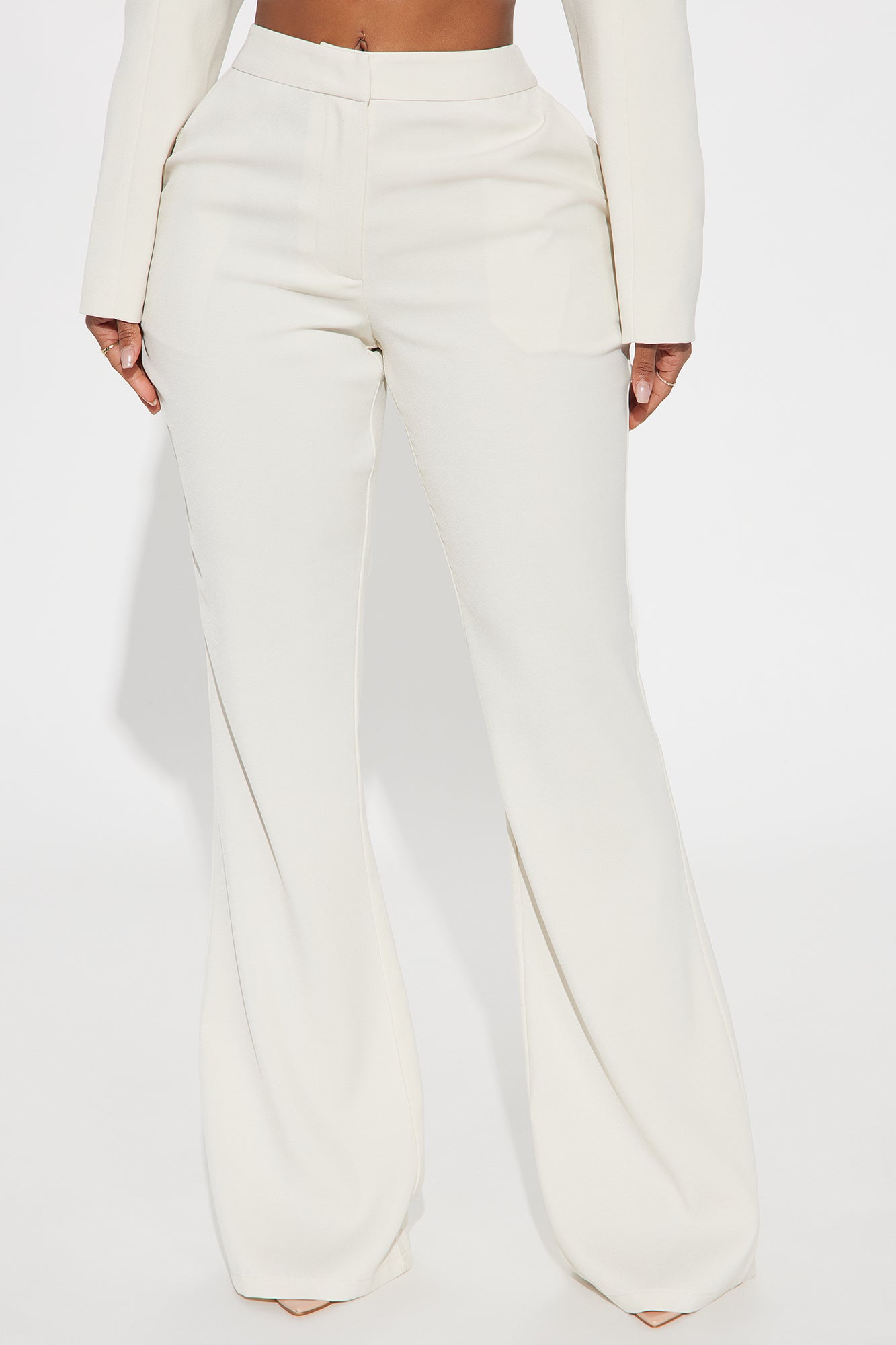 Breaking Even Flare Trouser - Cream