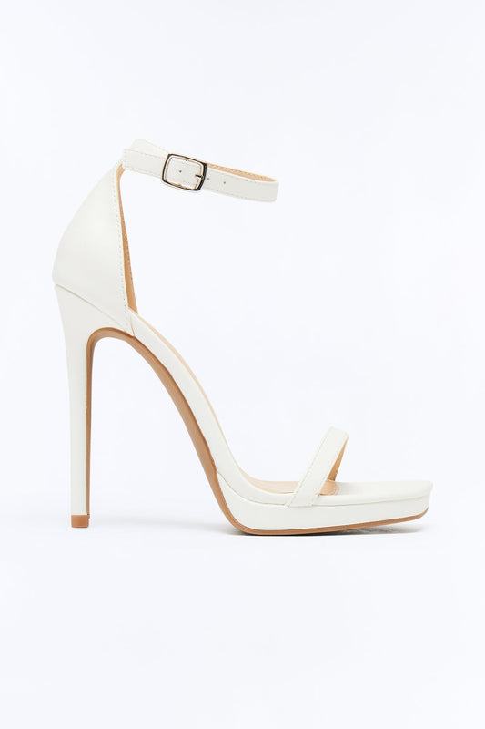 Always On My Mind Heeled Sandals - White