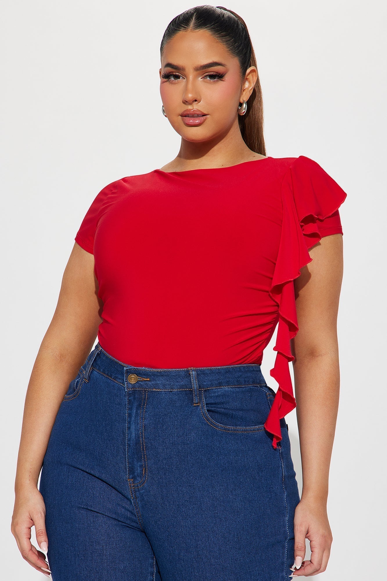 Foreign Love Bodysuit - Red