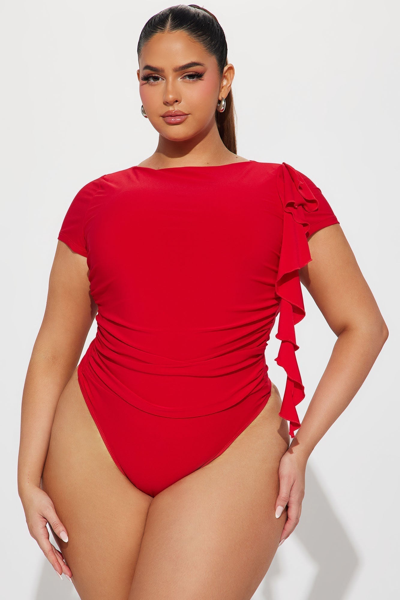 Foreign Love Bodysuit - Red