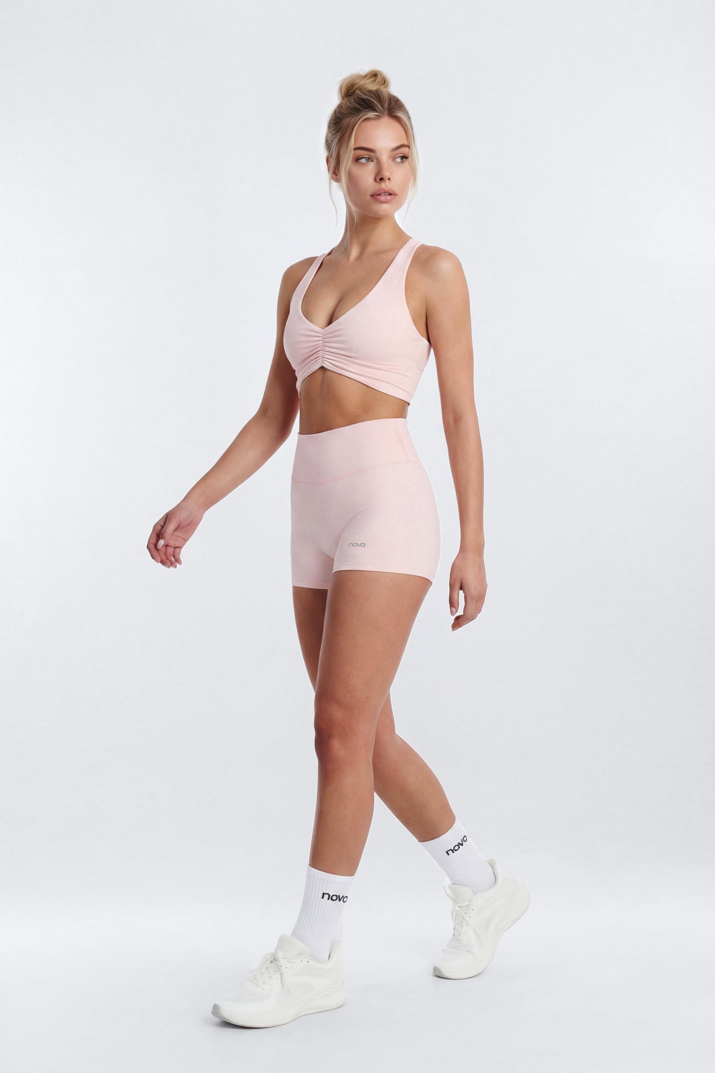 CloudForm™ 3″ Invisible Scrunch Biker Short - Pink