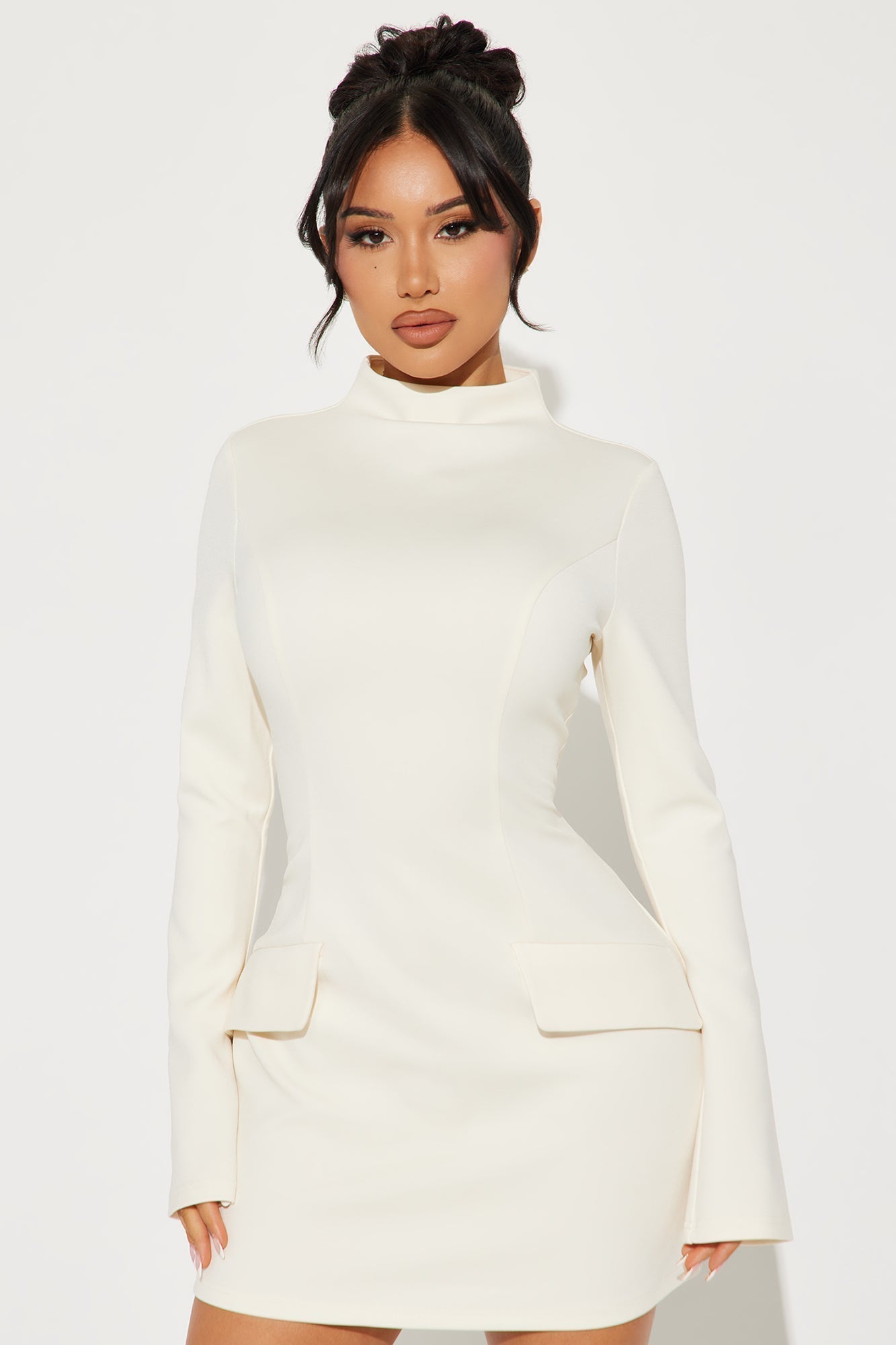 Above Average Ponte Mini Dress - Ivory
