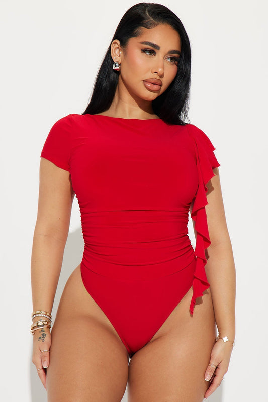 Foreign Love Bodysuit - Red