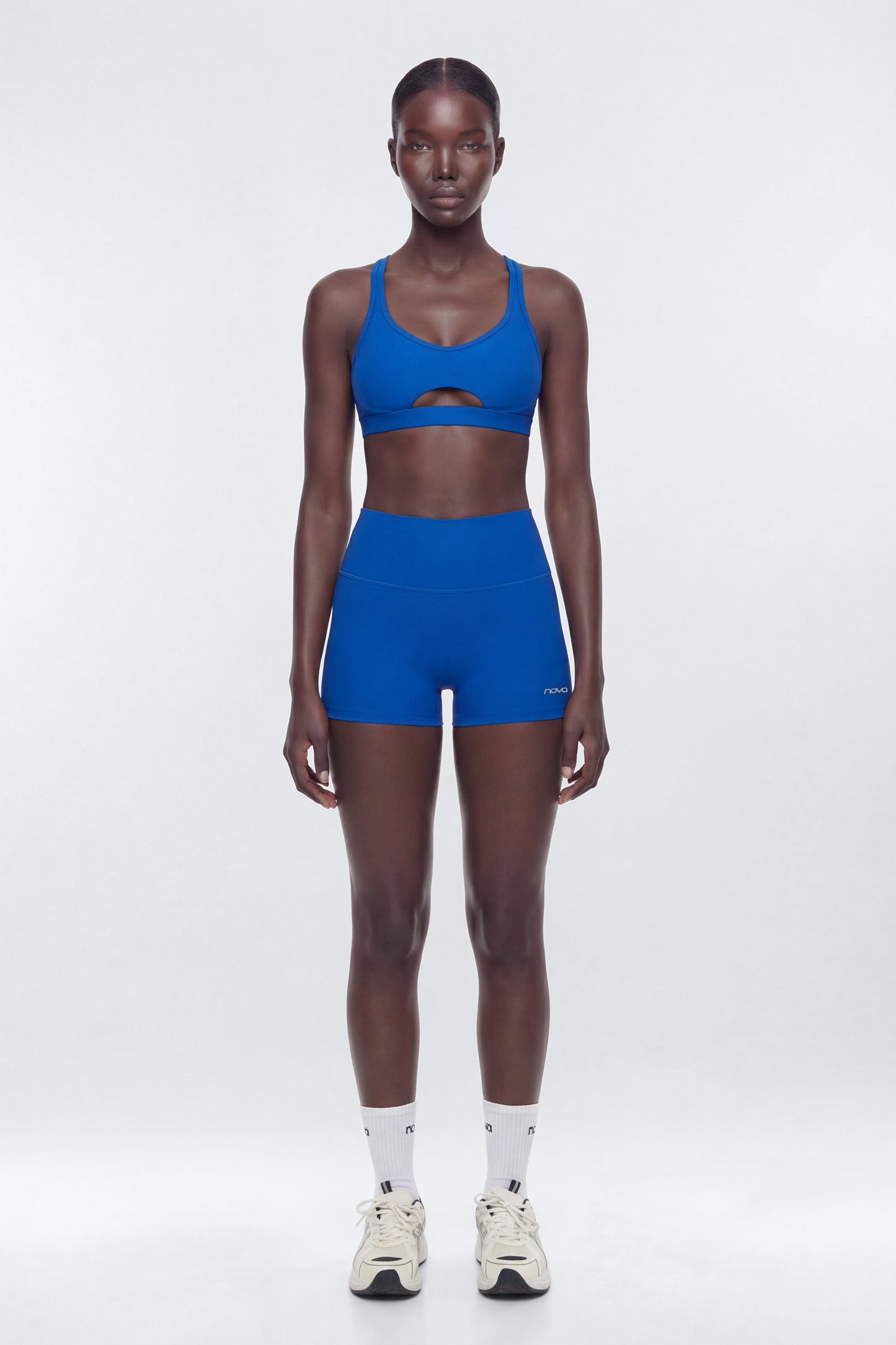 AirSculpt™ 3″ Mid Rise Biker Short - CobaltBlue