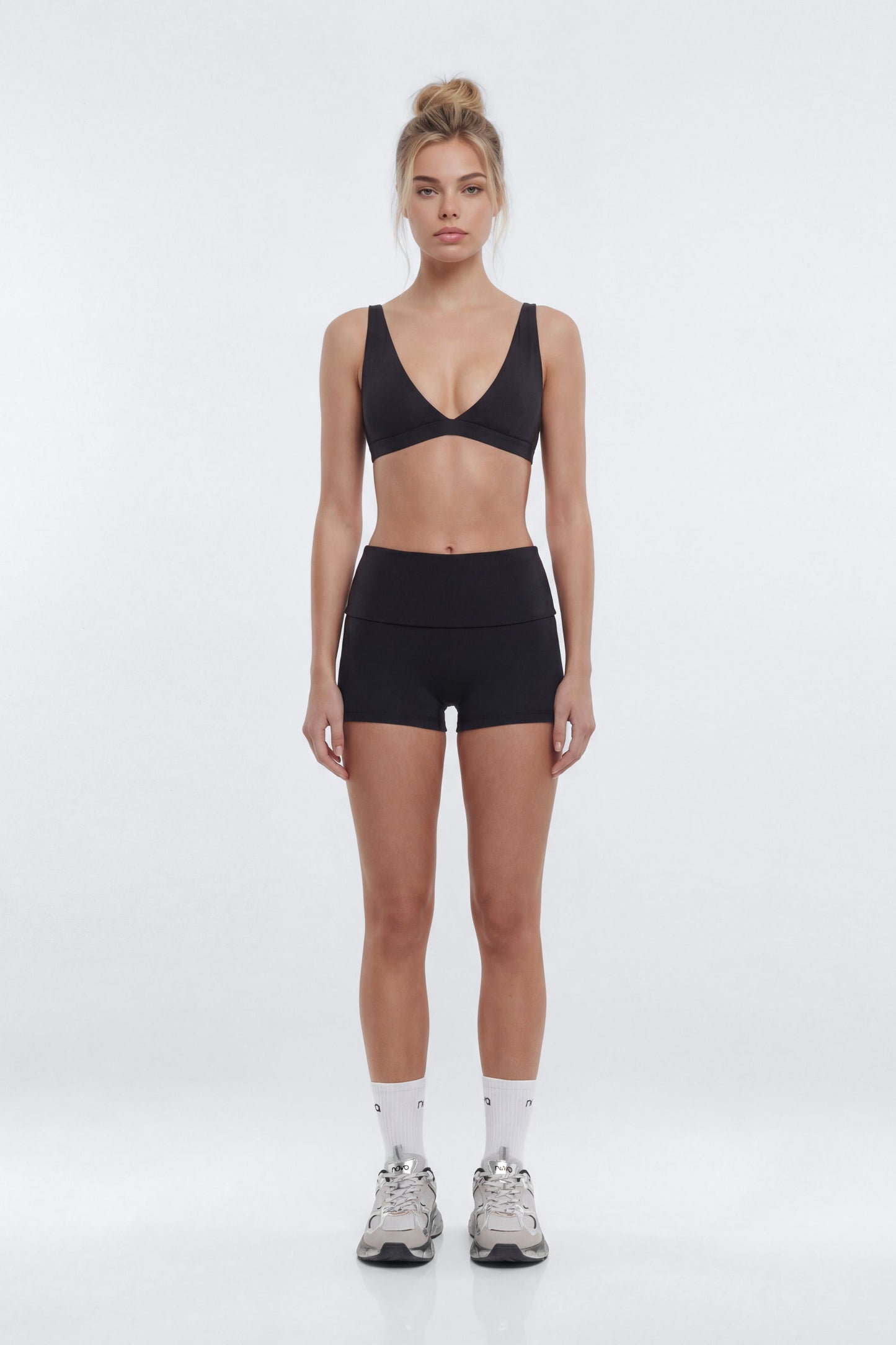 ButterSoft™ 3″ Foldover Biker Short - Black