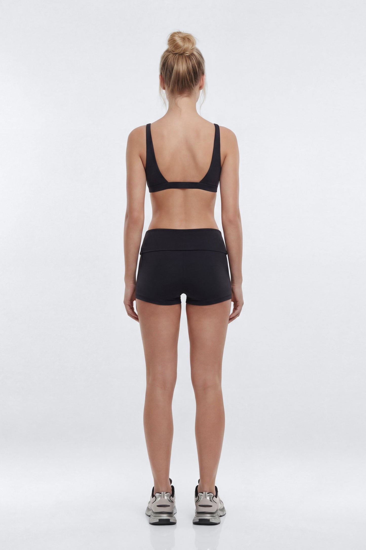 ButterSoft™ 3″ Foldover Biker Short - Black
