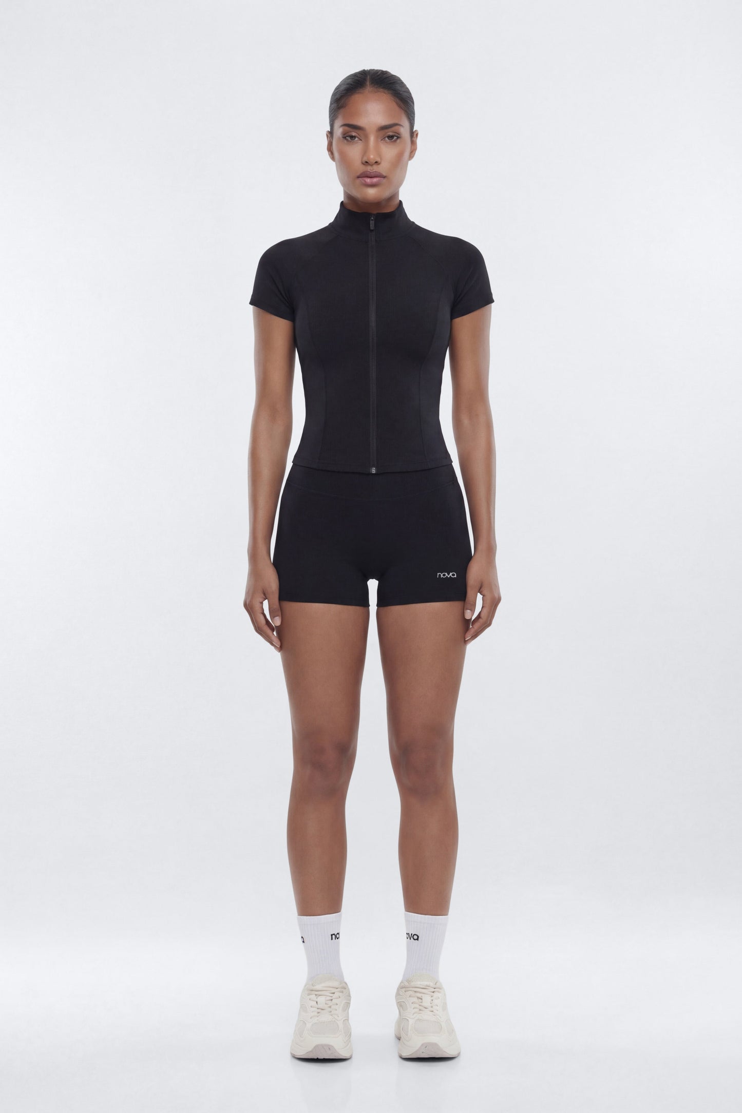 CloudForm™ 3″ Invisible Scrunch Biker Short - Black