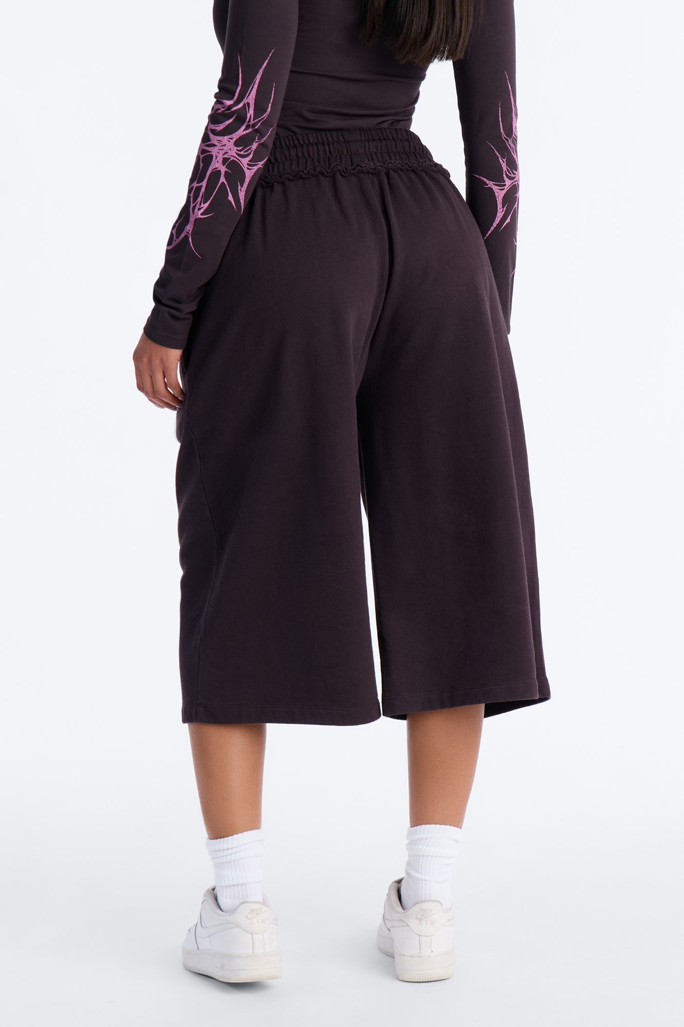Dark Goddess Sweatshorts - Plum