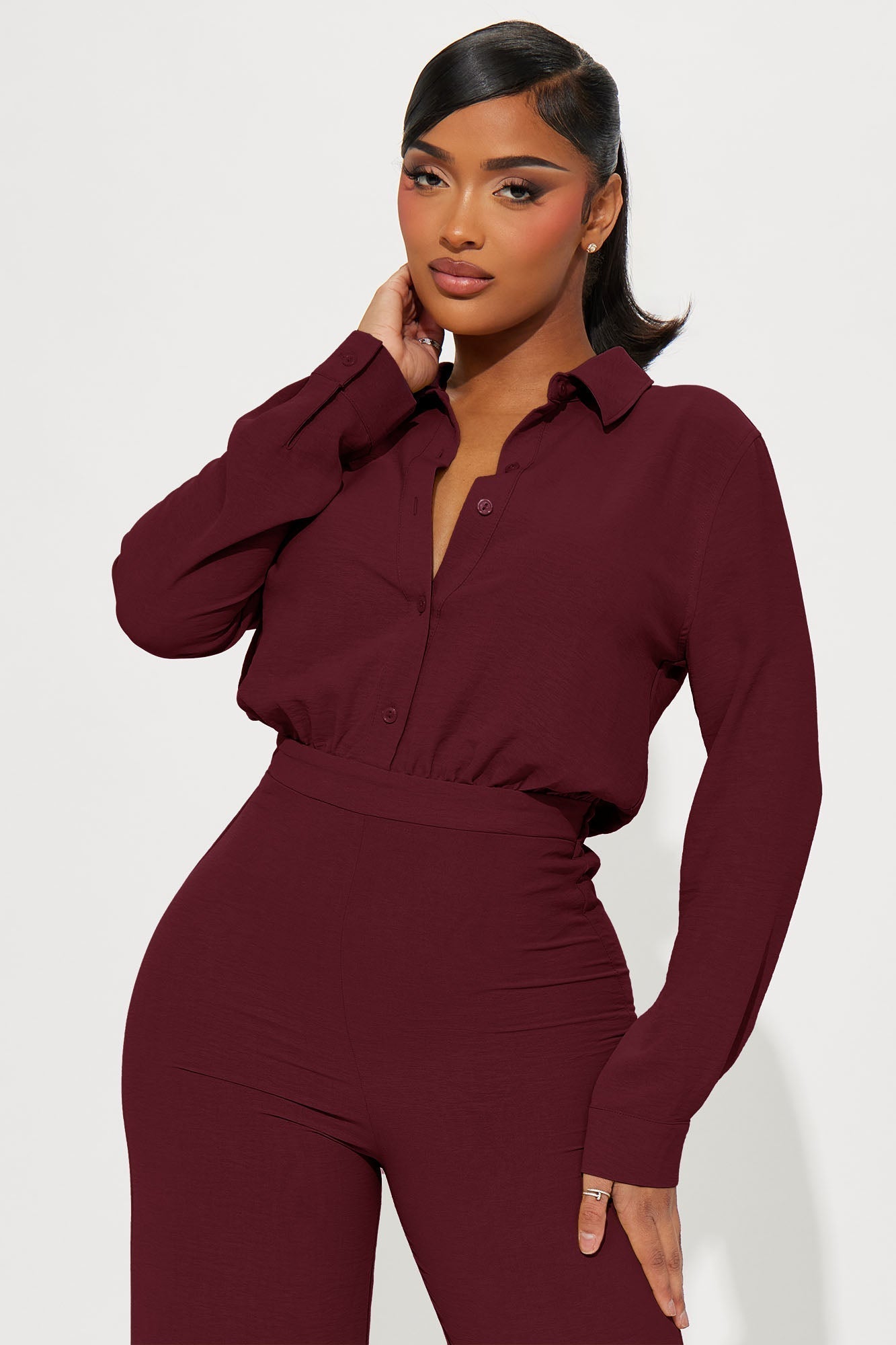 Makenzie Jumpsuit - Wine