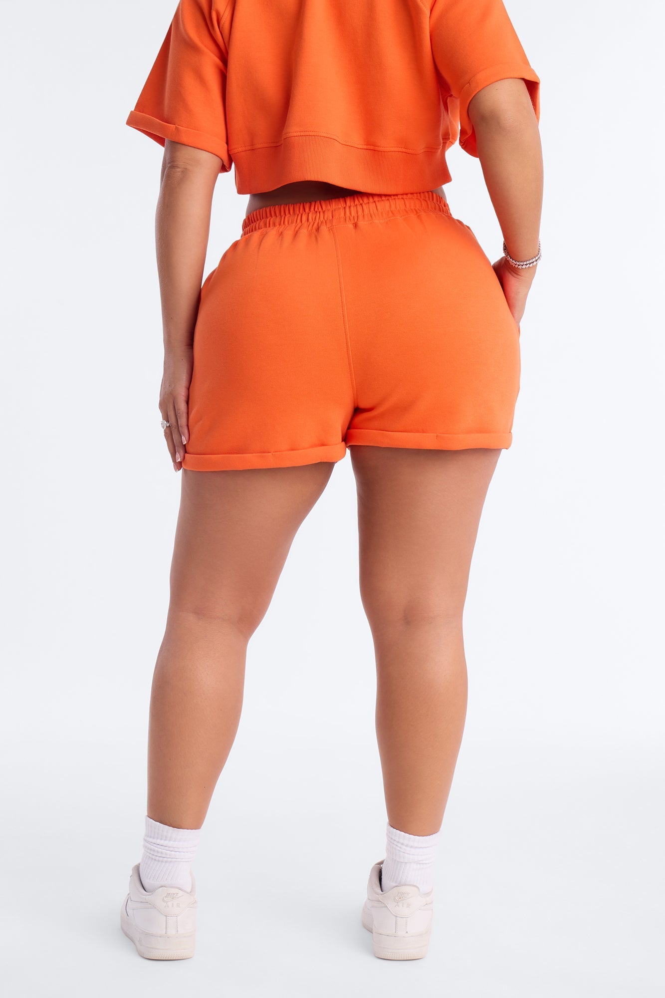 Wait For It Washed Sweatshorts - Orange