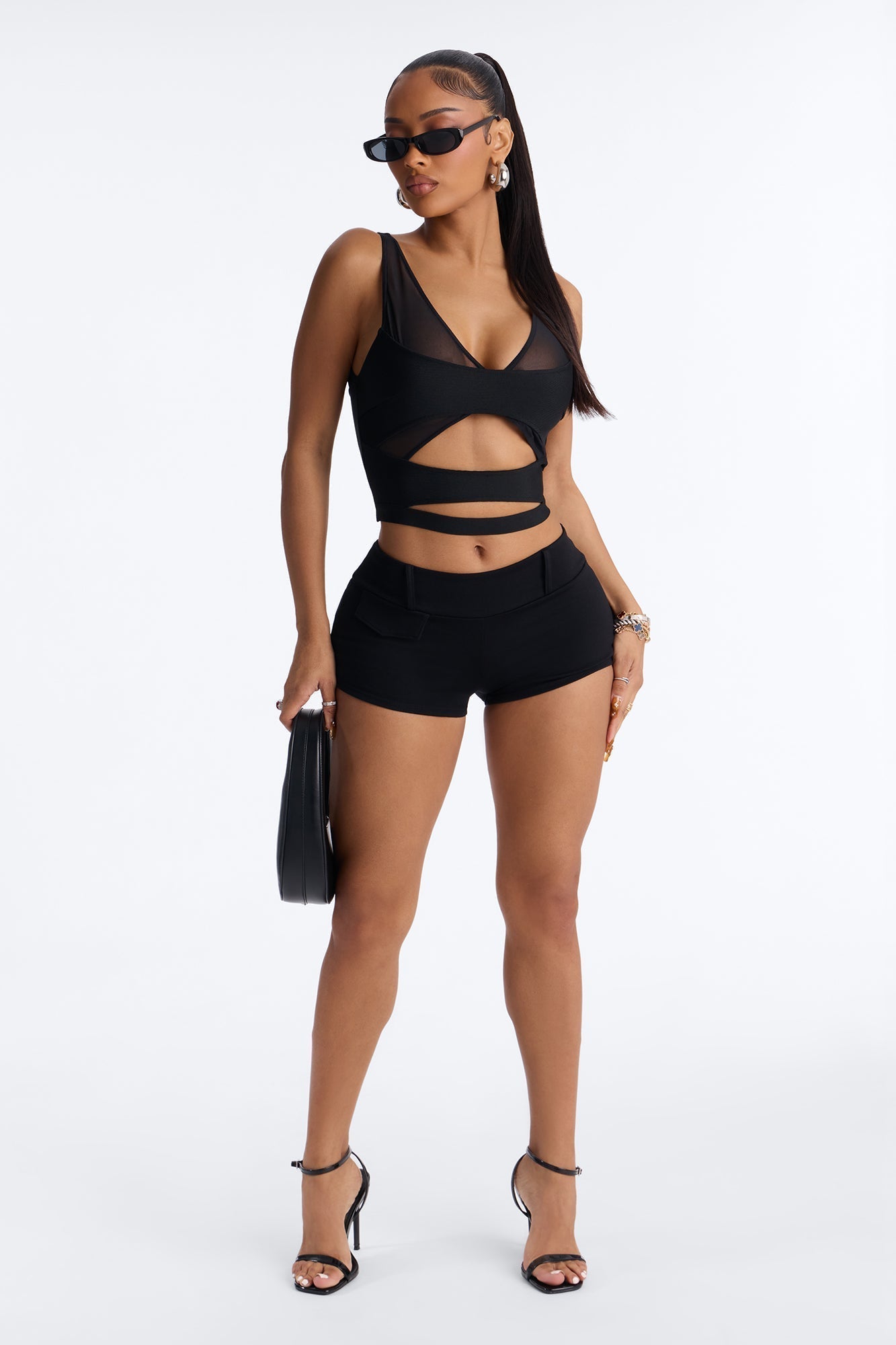 Hayden Ponte Low Rise Micro Short - Black