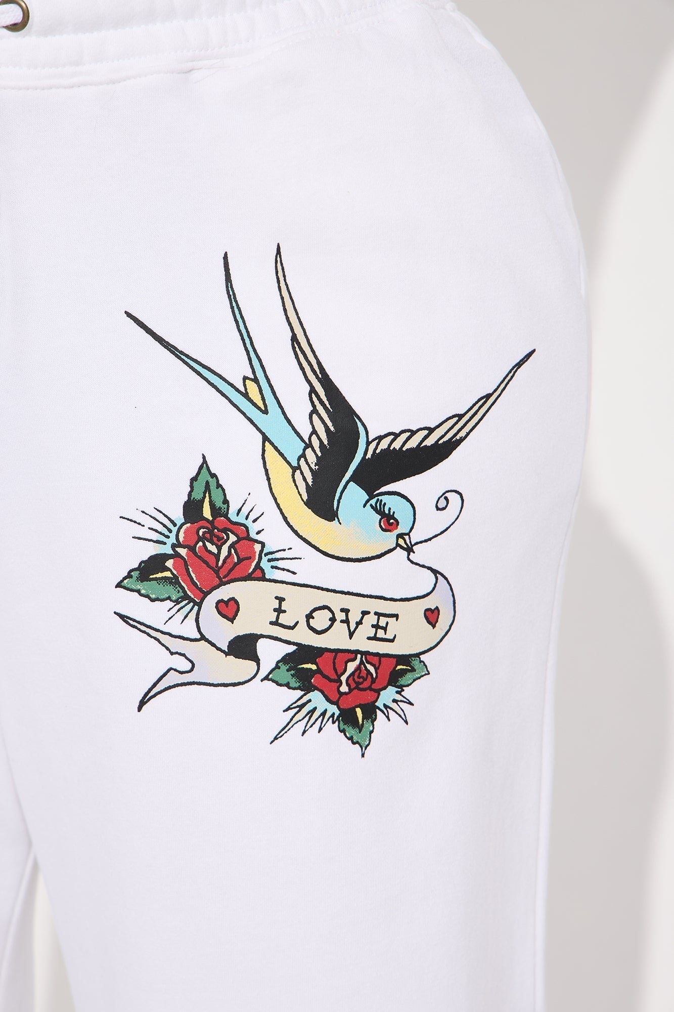 Ed Hardy Brave Eagle Pant - White