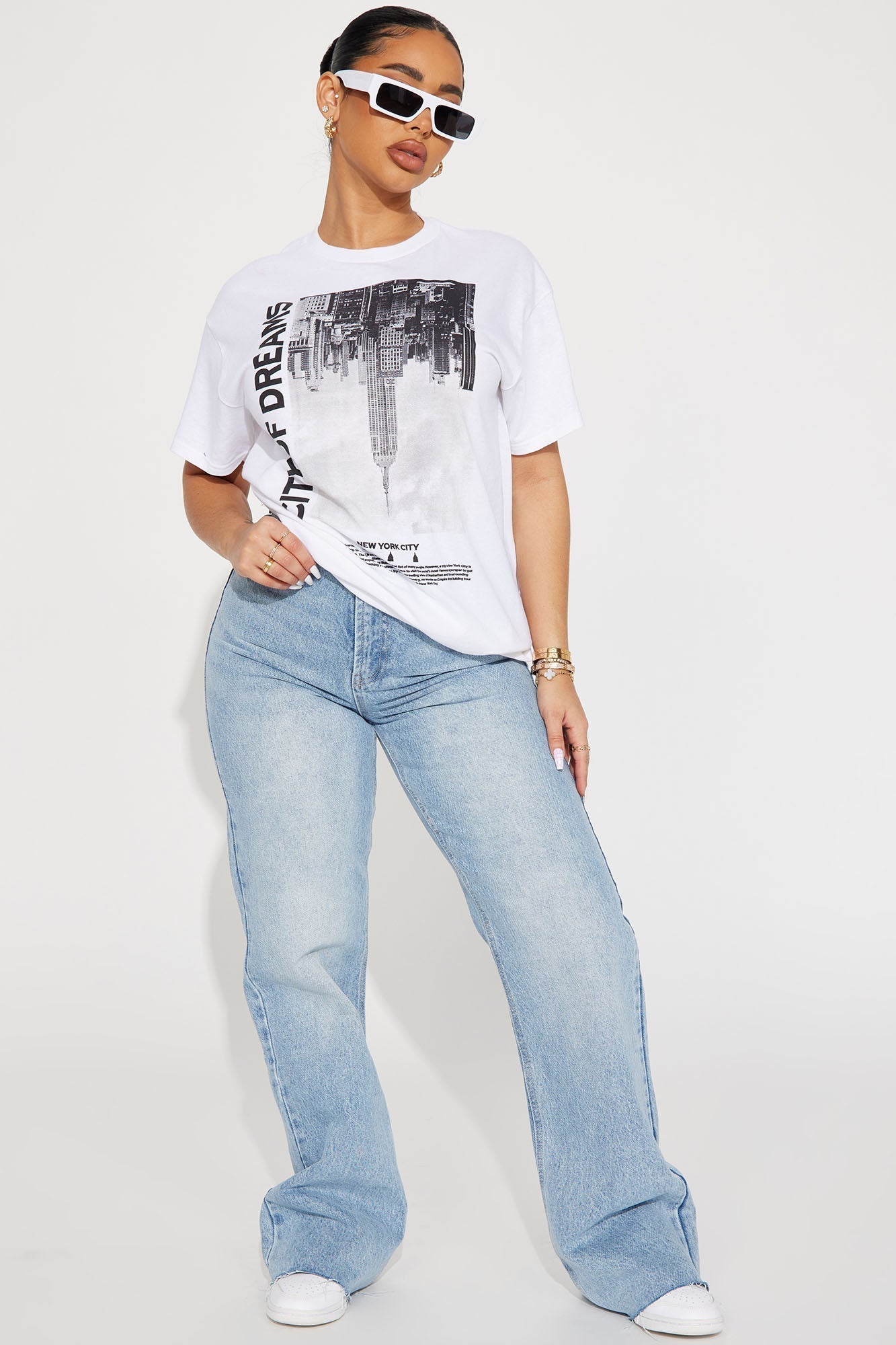 City Of Dreams NY Graphic Tshirt - White