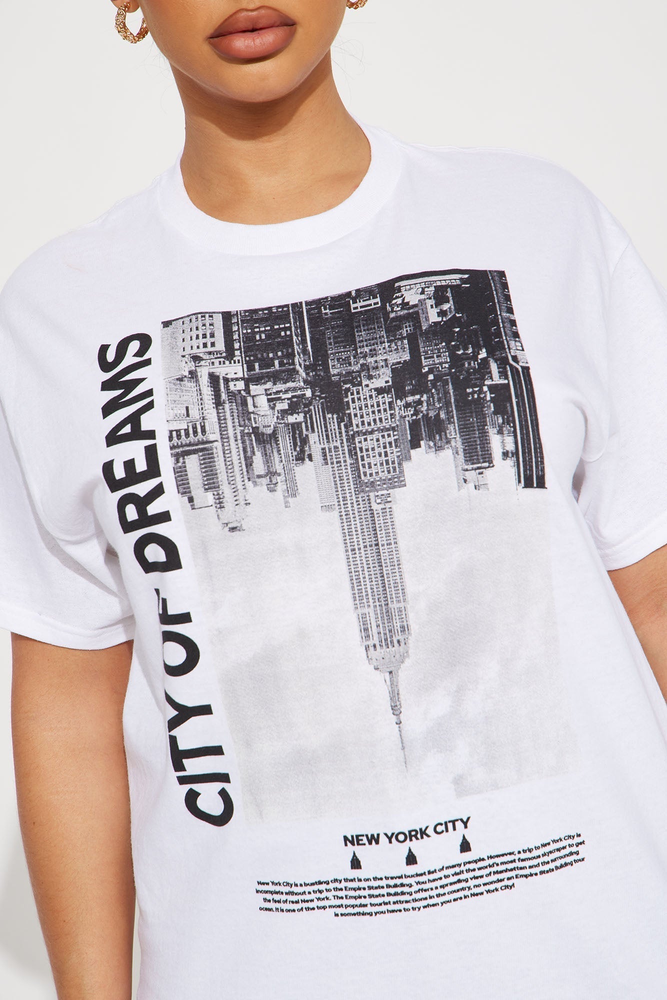City Of Dreams NY Graphic Tshirt - White