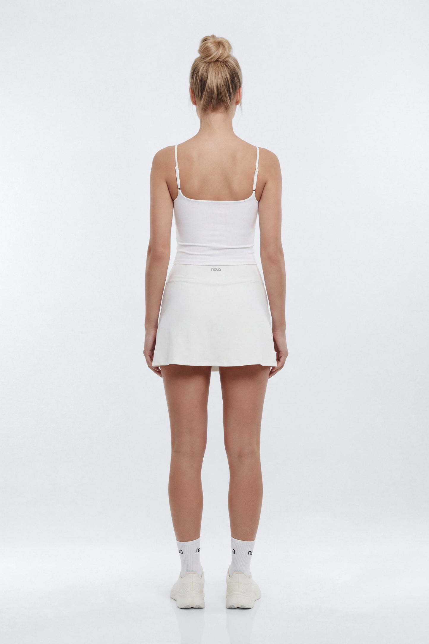 CloudForm™ Front Wrap Sports Mini Skort - Bright White