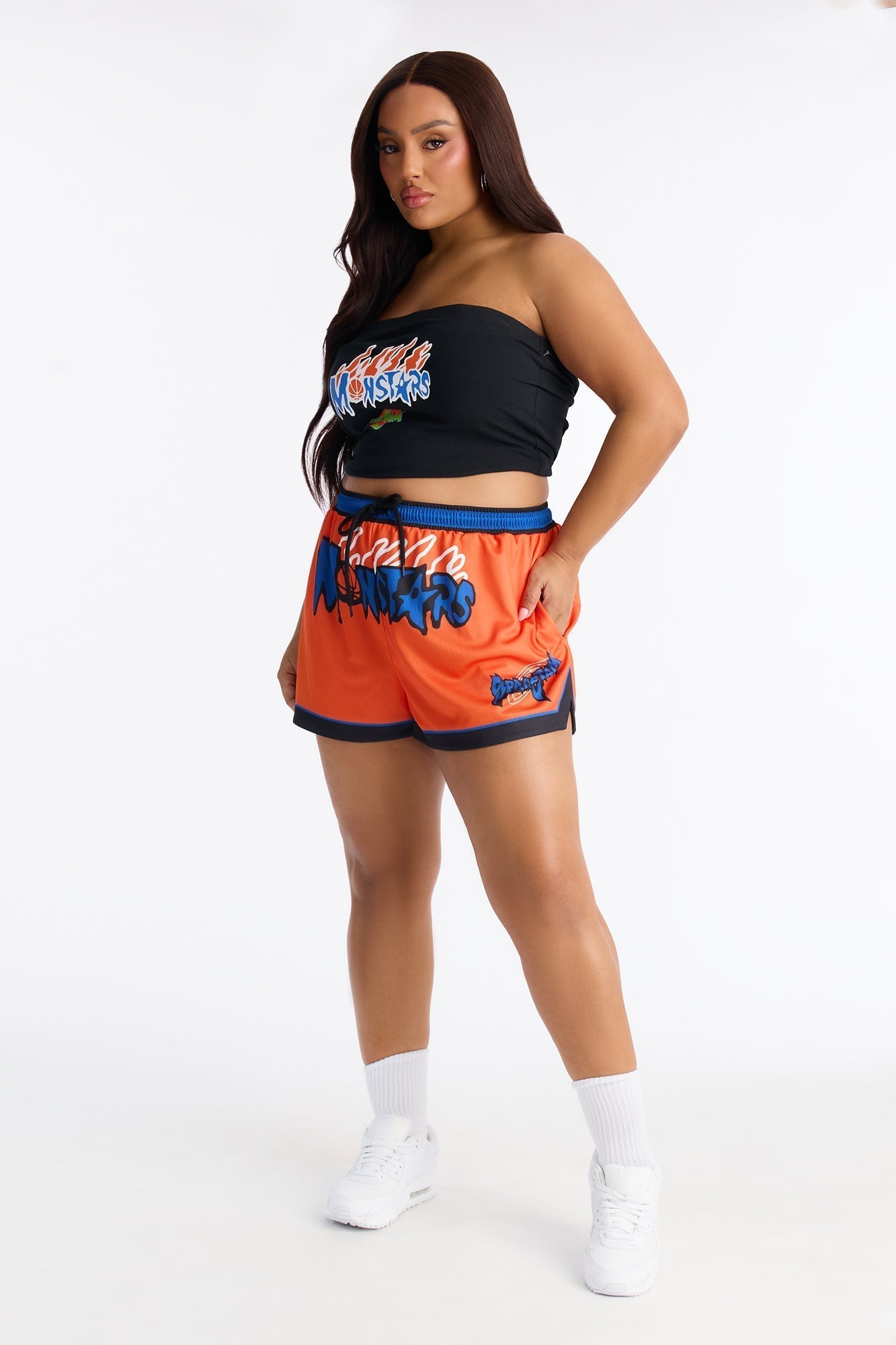 Space Jam Monstars Mesh Short - Orange