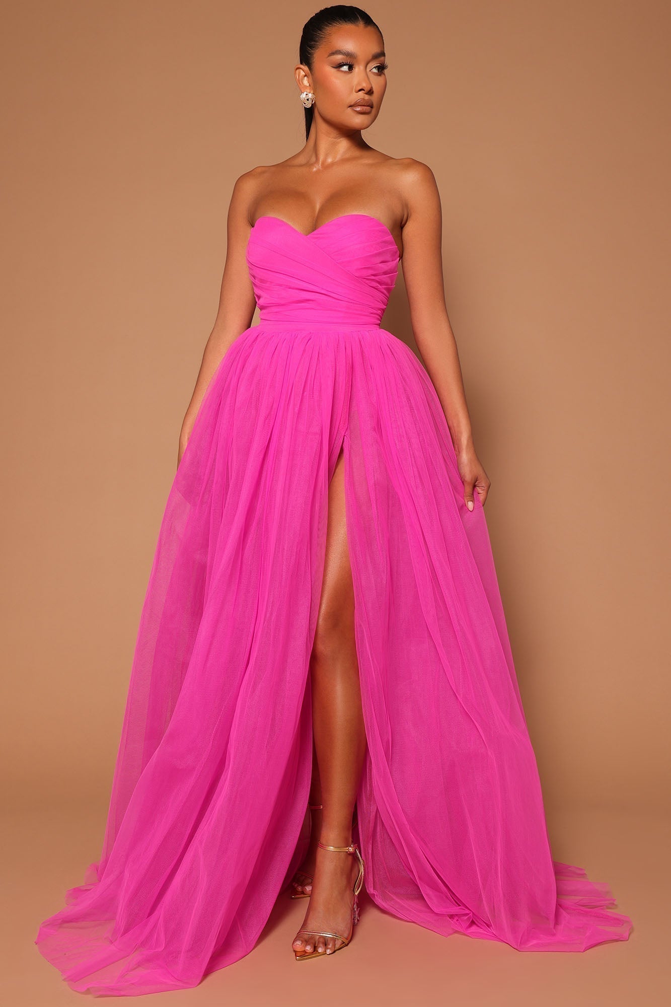 Elle Tulle Gown - Pink