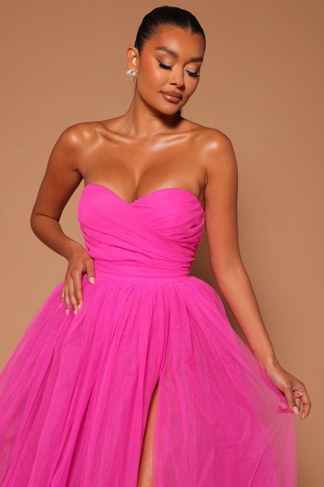 Elle Tulle Gown - Pink